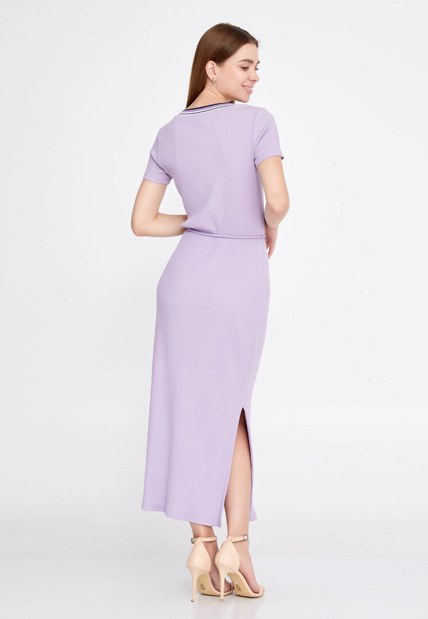 Short Sleeve Midi Lycra Bodycon Regular Casual Dress llc21yle53 - Image 6