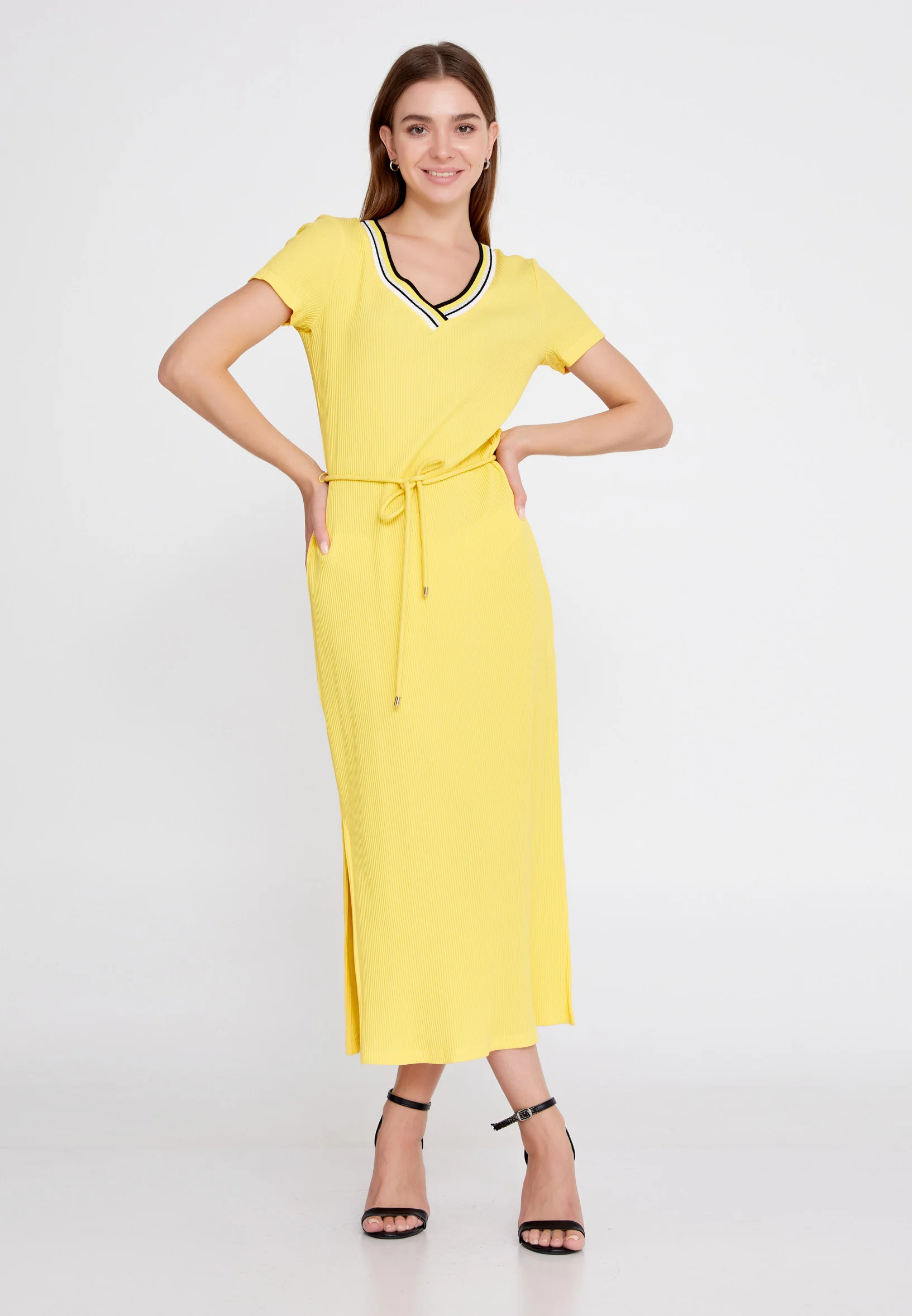 Short Sleeve Midi Lycra Bodycon Regular Casual Dress llc21yle53 - Image 9