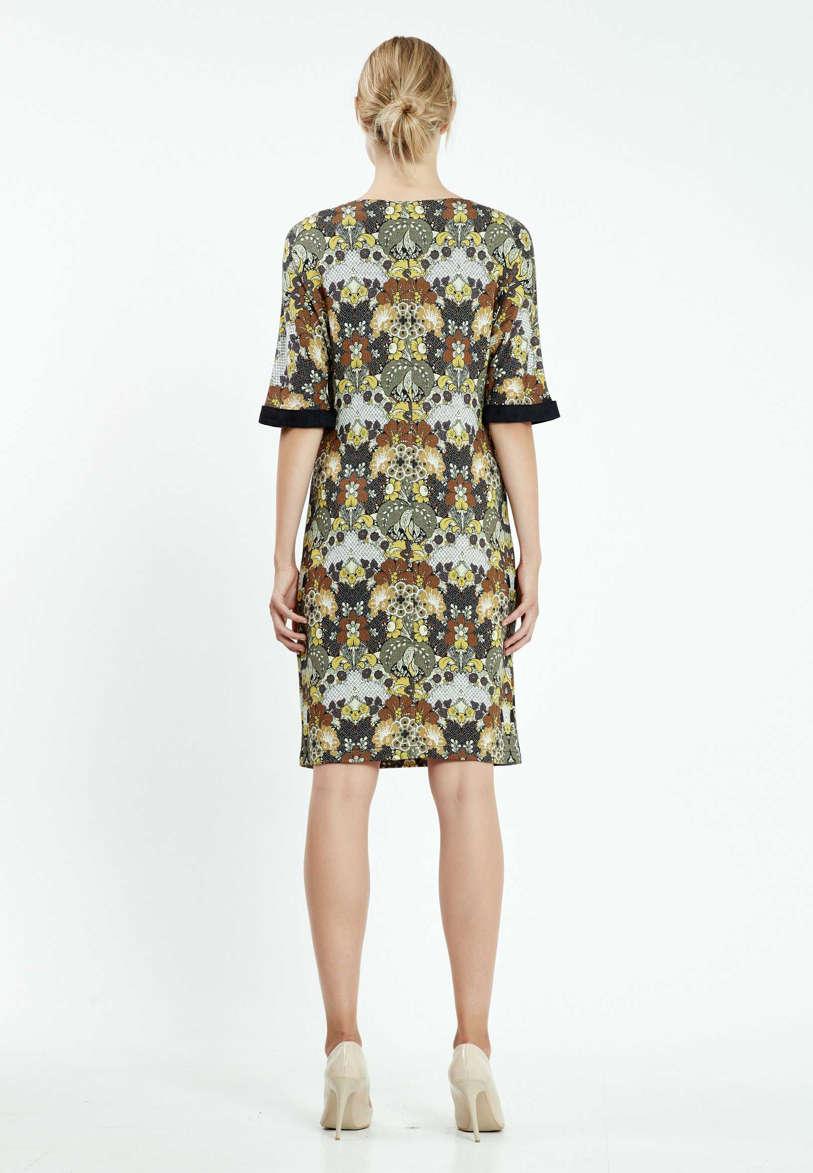 Short Sleeve Midi Lycra Column Regular Casual Dress mis17047 - Image 2