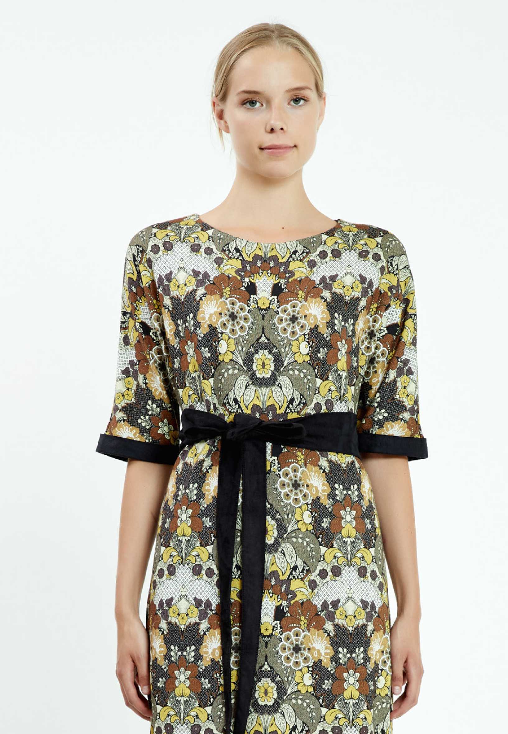 Short Sleeve Midi Lycra Column Regular Casual Dress mis17047 - Image 4
