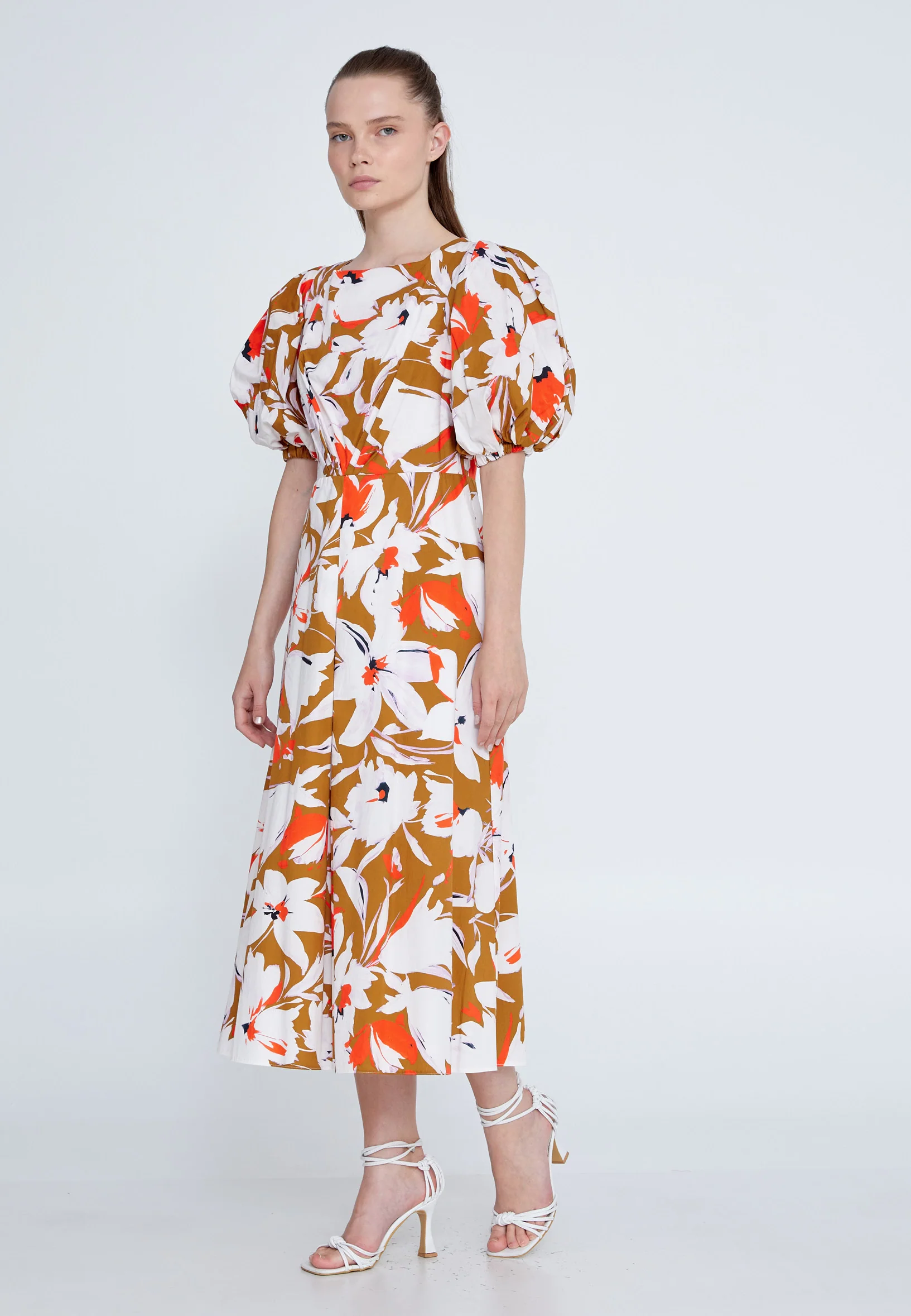 Short Sleeve Midi Polyester Column Regular Casual Dress kmy24y40431 - Image 3