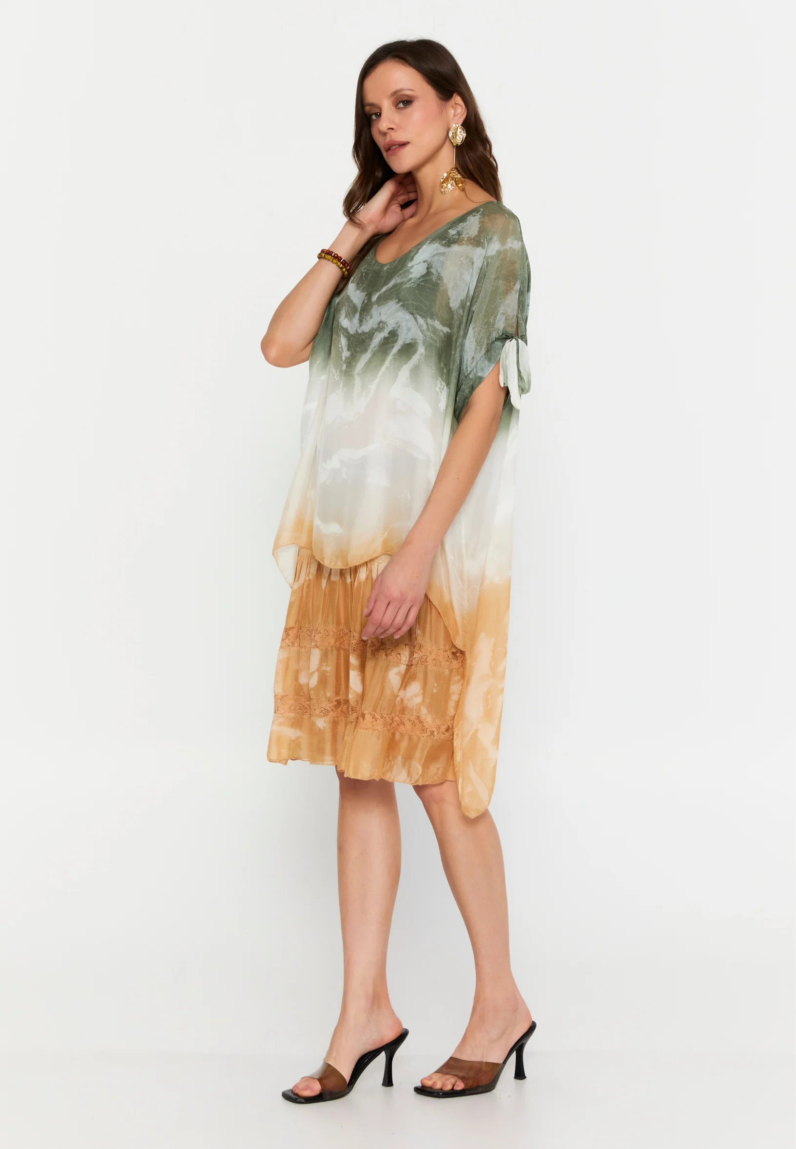 Short Sleeve Mini Chiffon Column Regular Casual Dress cav68581 - Image 7