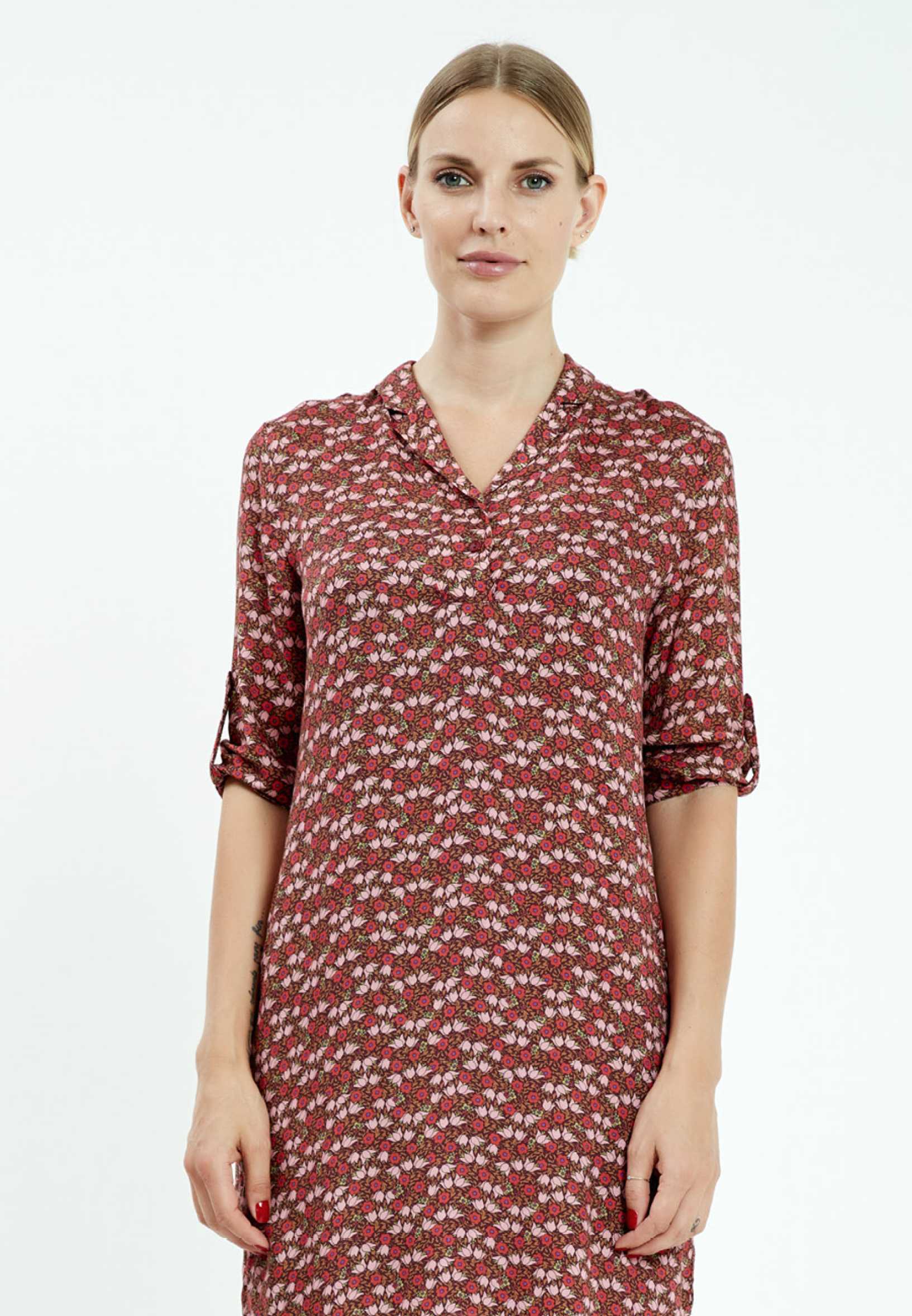 Short Sleeve Mini Crepe Column Regular Casual Dress mis17032 - Image 4