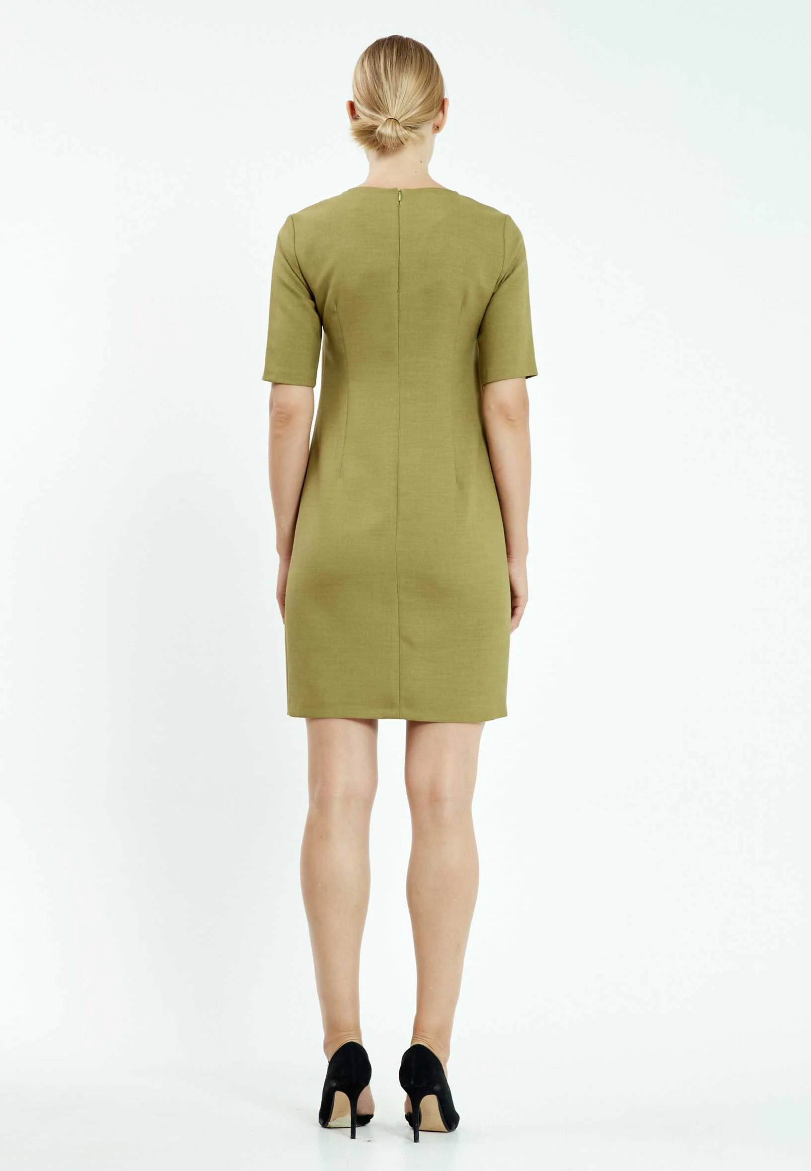 Short Sleeve Mini Crepe Column Regular Casual Dress mis916075 - Image 2