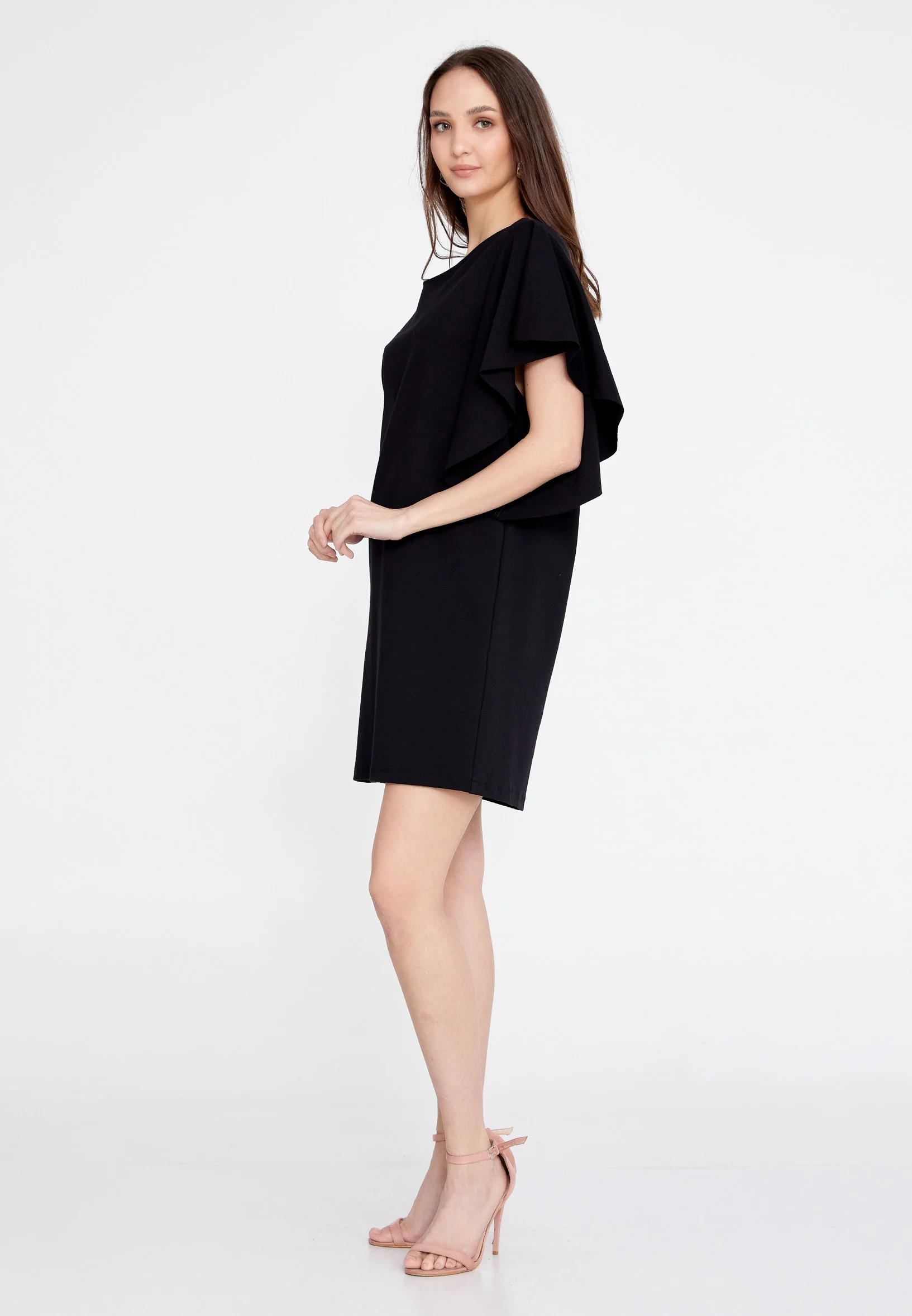 Short Sleeve Mini Crepe Column Regular Casual Dress rui192084 - Image 3