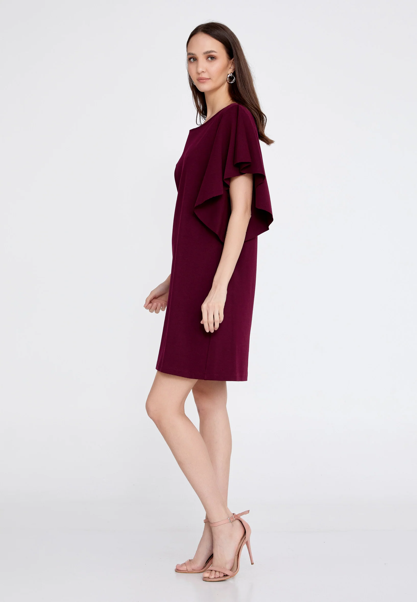 Short Sleeve Mini Crepe Column Regular Casual Dress rui192084 - Image 7
