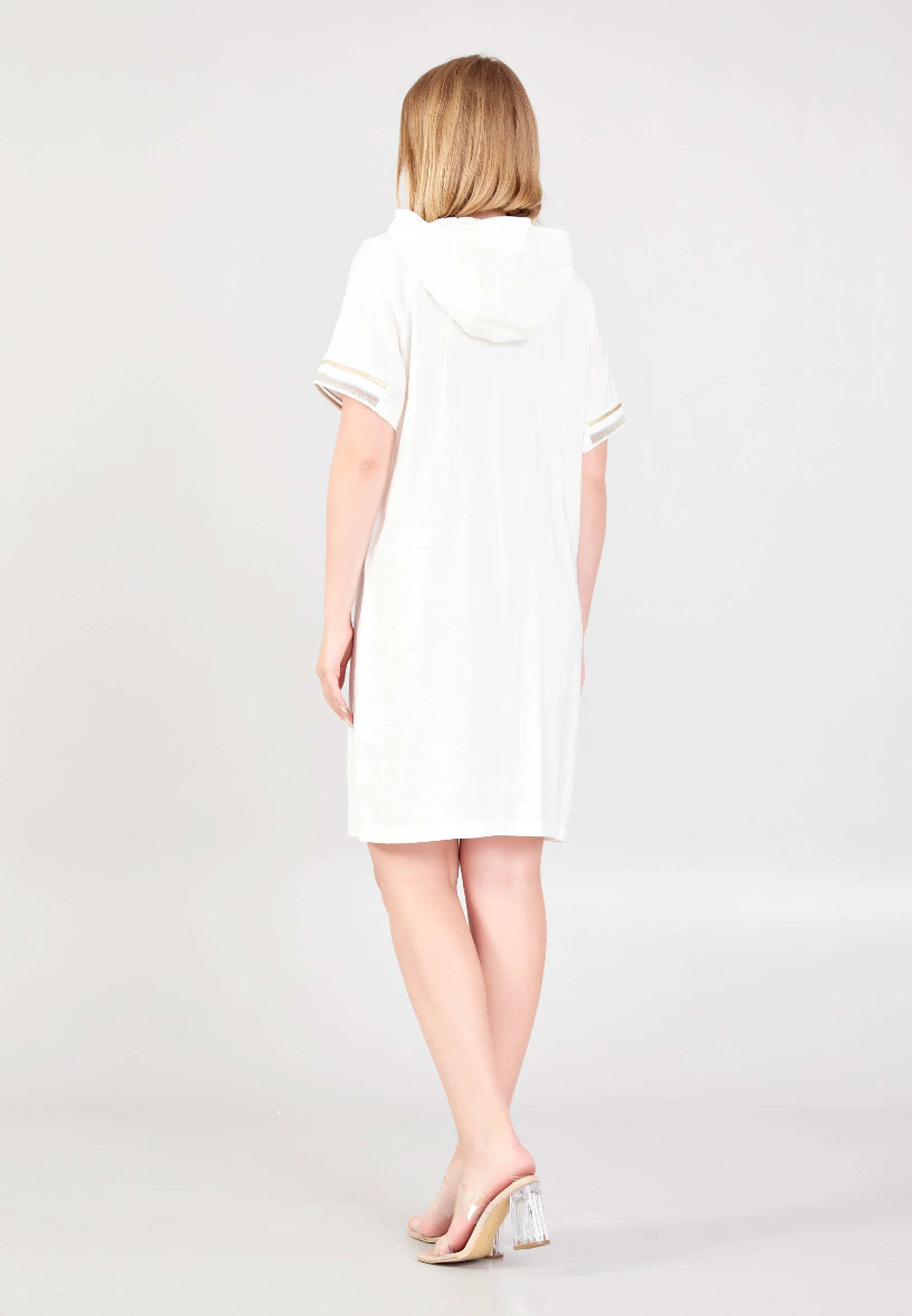 Short Sleeve Mini Linen Column Regular Casual Dress shu23sy02014 - Image 6