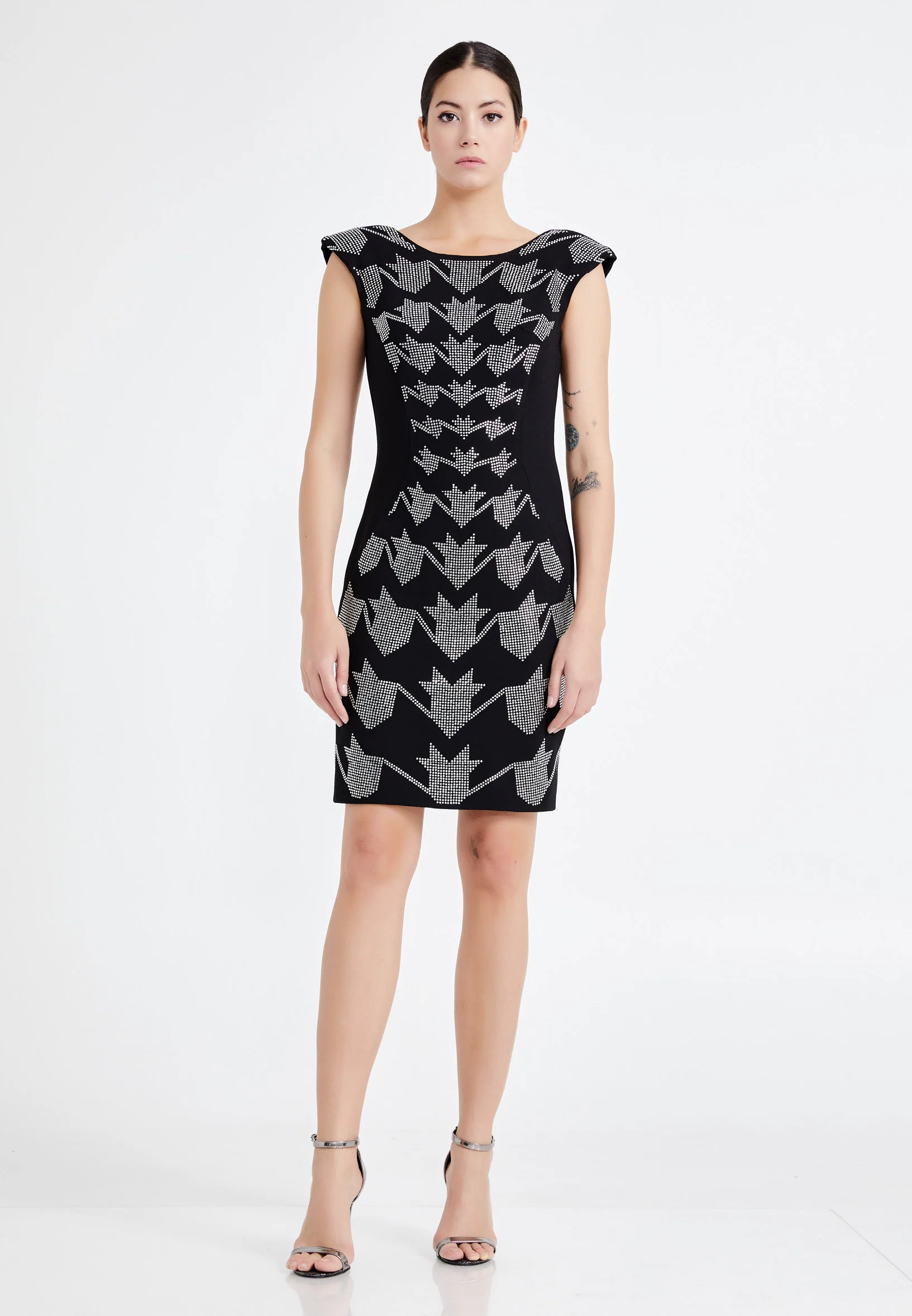 Short Sleeve Mini Lycra Bodycon Regular Cocktail Dress nzn1532