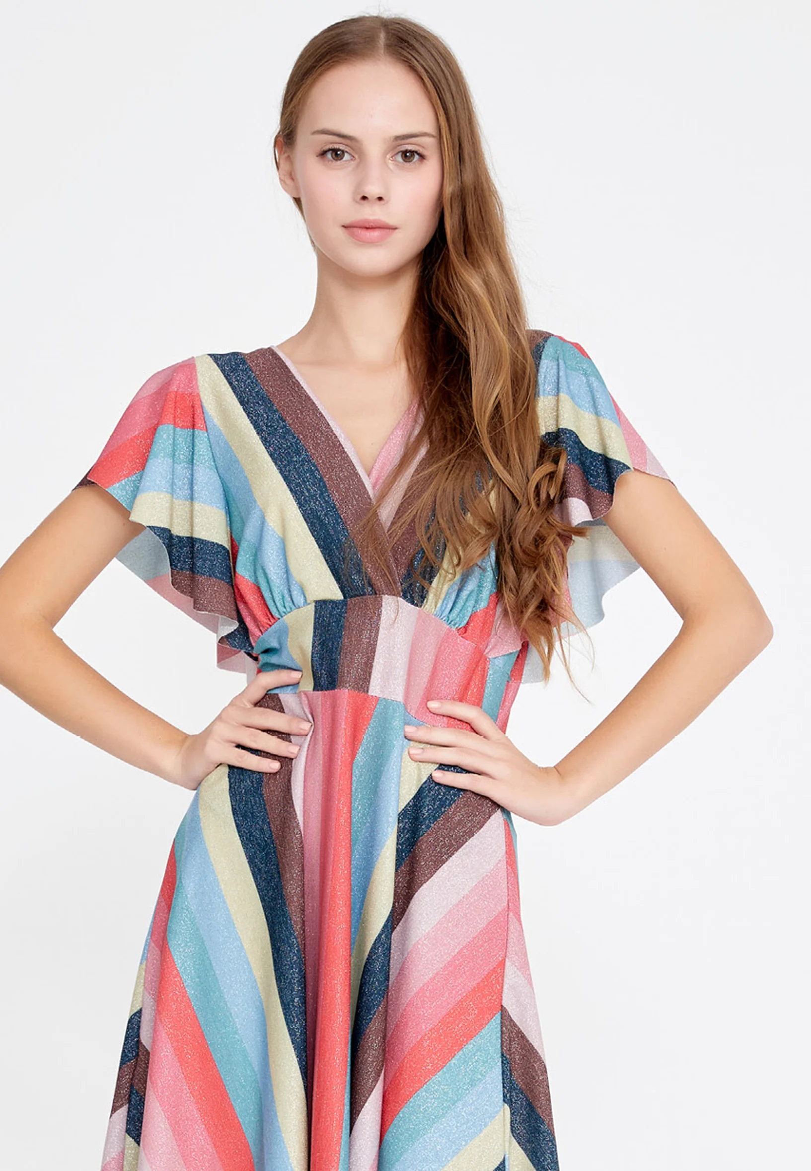 Short Sleeve Mini Lycra Column Regular Casual Dress esl398abito - Image 12