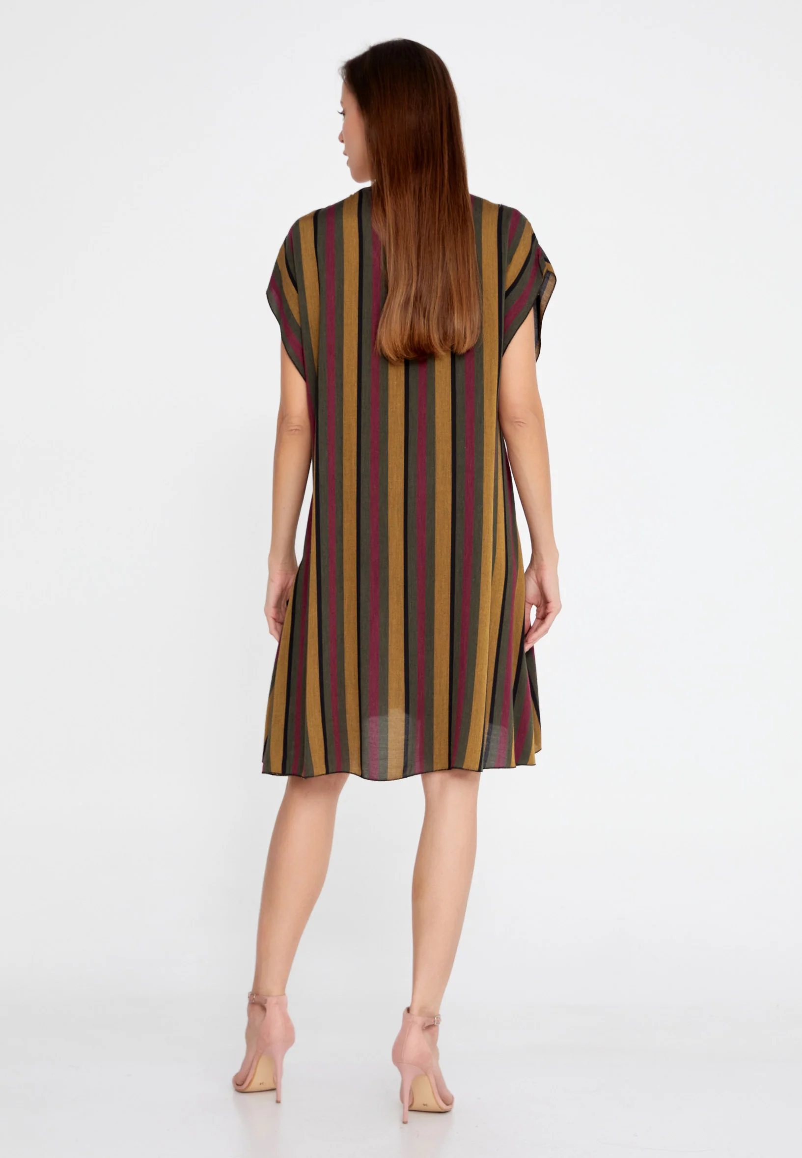 Short Sleeve Mini Wool Column Regular Casual Dress rui192116 - Image 2