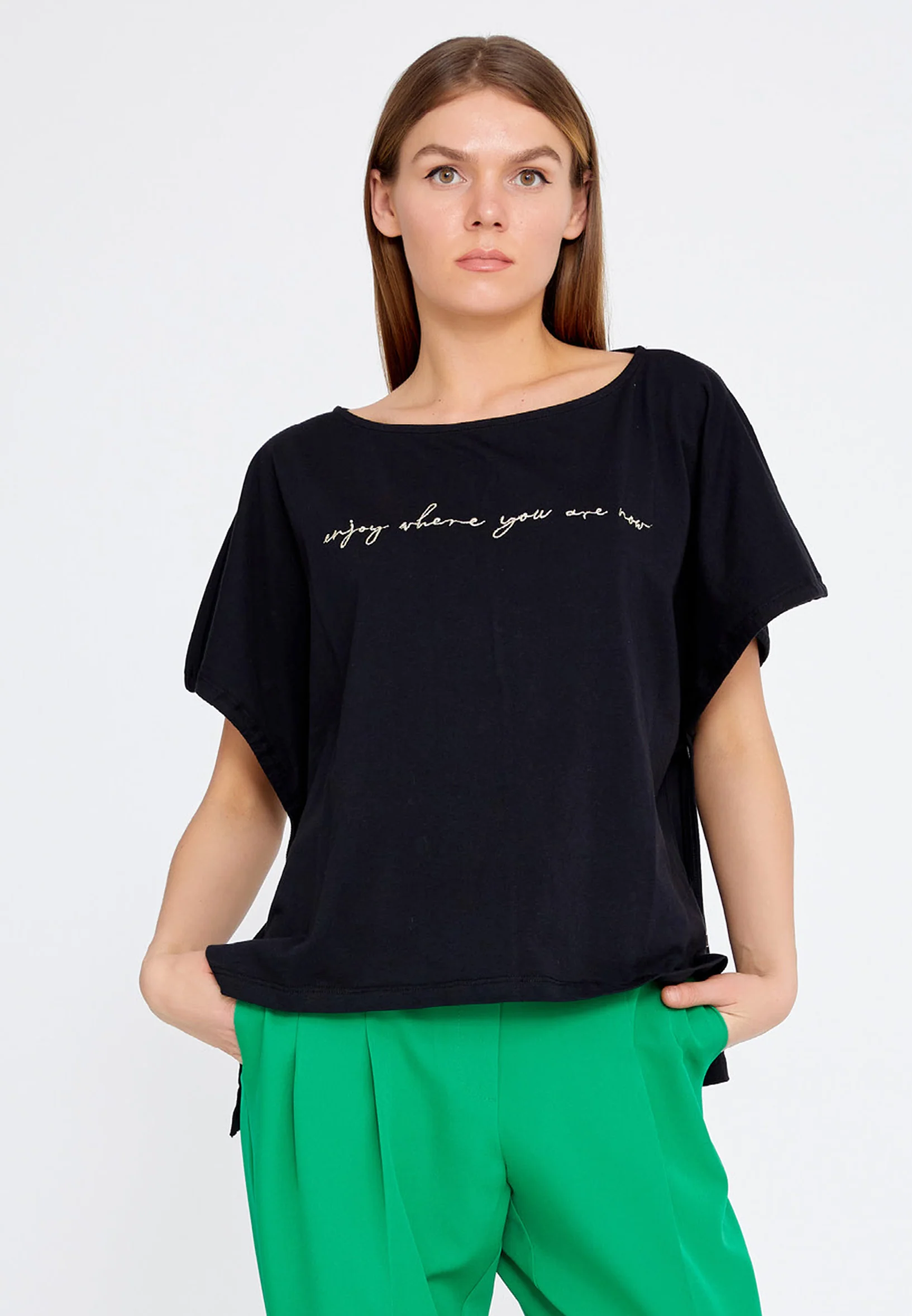 Short Sleeve Printed Regular T-shirt kmy22s10959