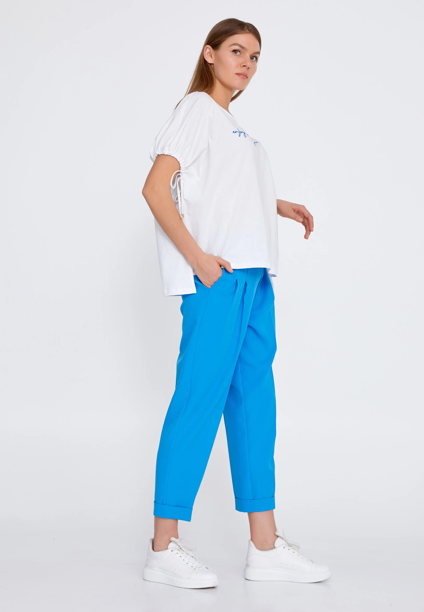 Short Sleeve Printed Regular T-shirt kmy22s10959 - Image 12
