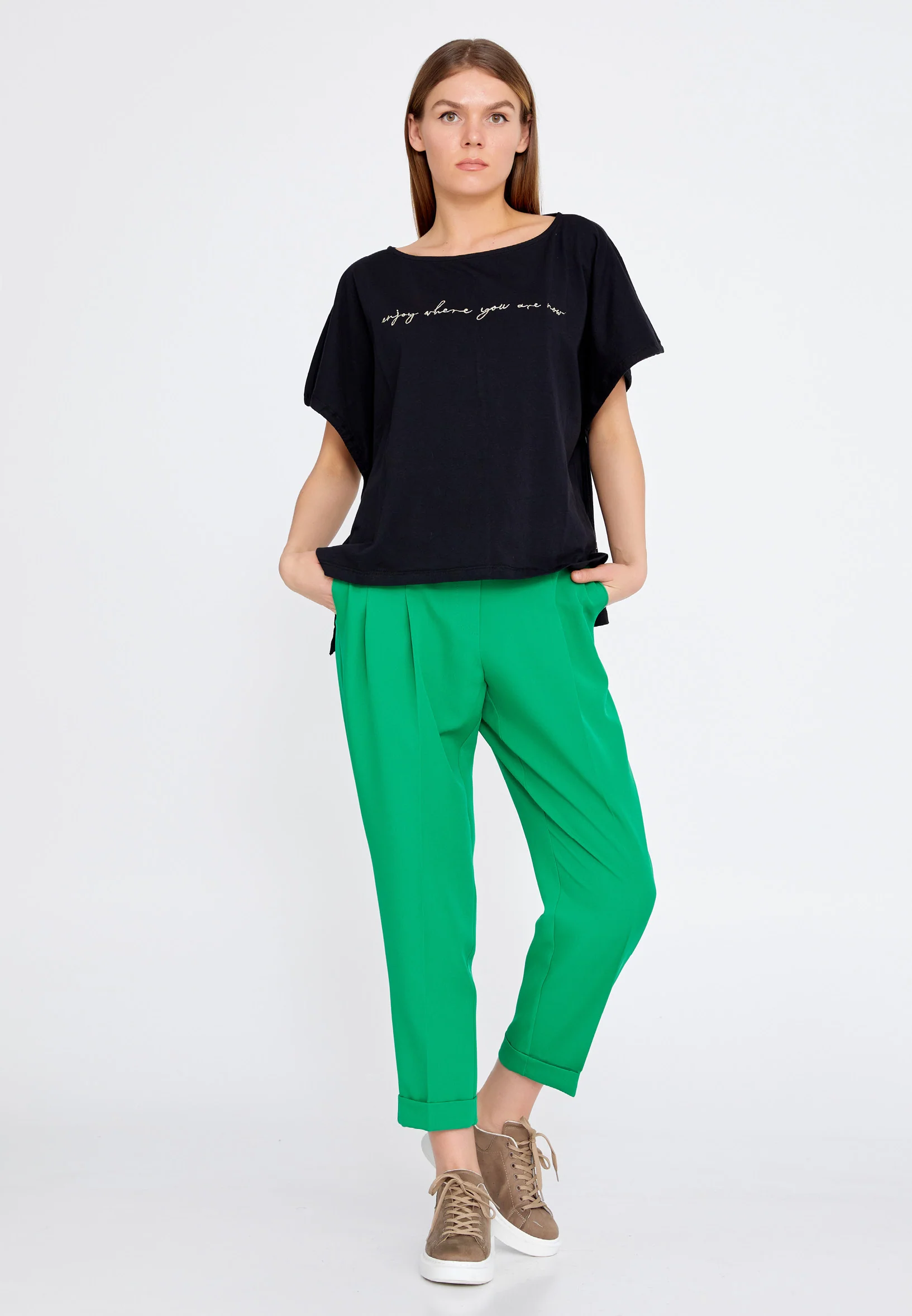Short Sleeve Printed Regular T-shirt kmy22s10959 - Image 2