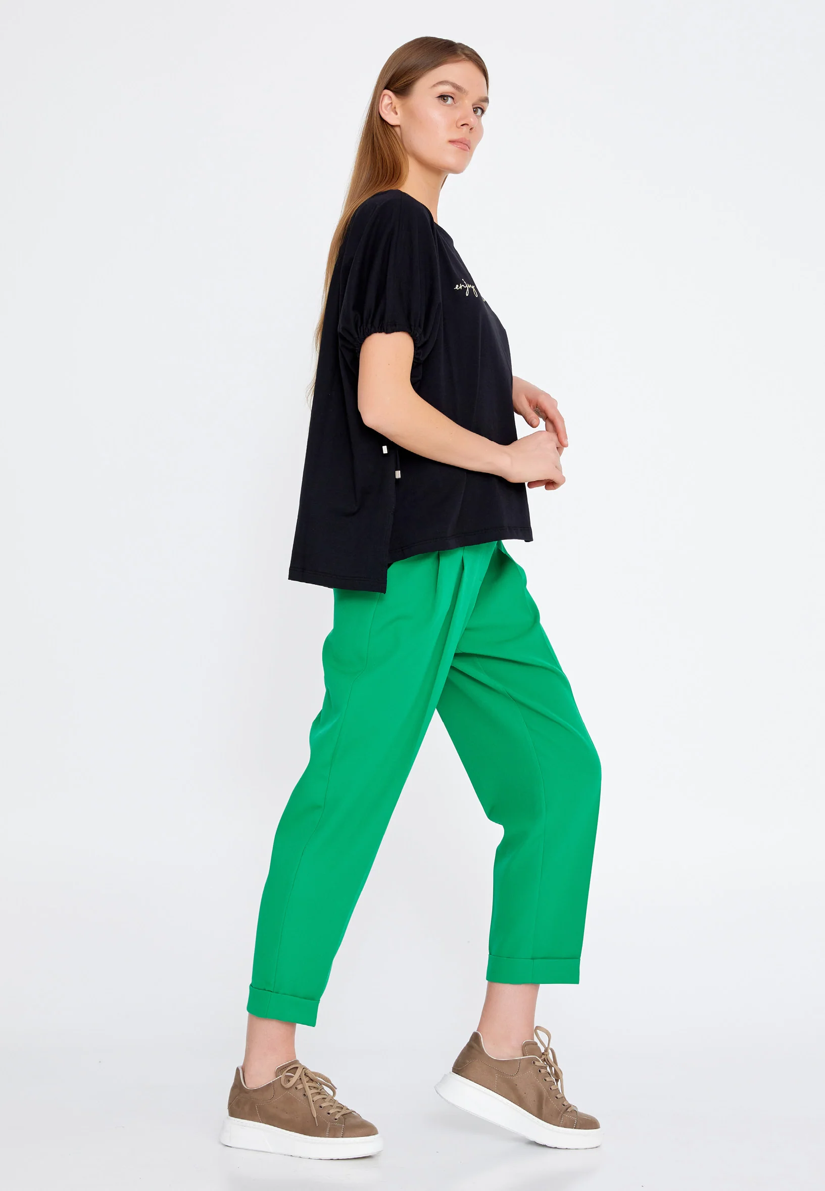 Short Sleeve Printed Regular T-shirt kmy22s10959 - Image 4