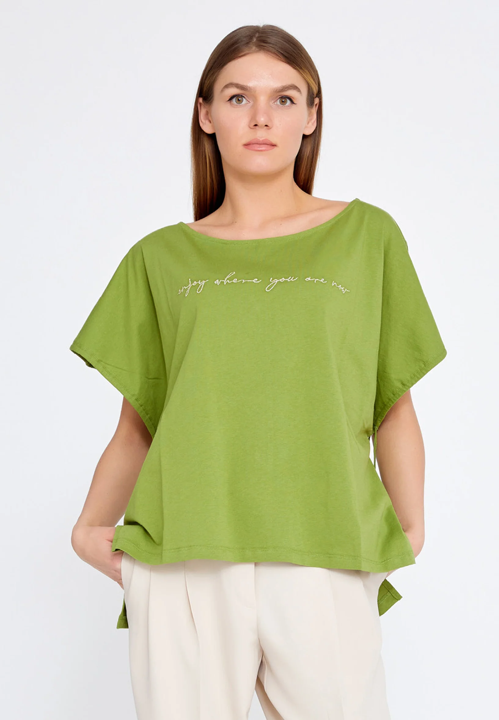 Short Sleeve Printed Regular T-shirt kmy22s10959 - Image 5