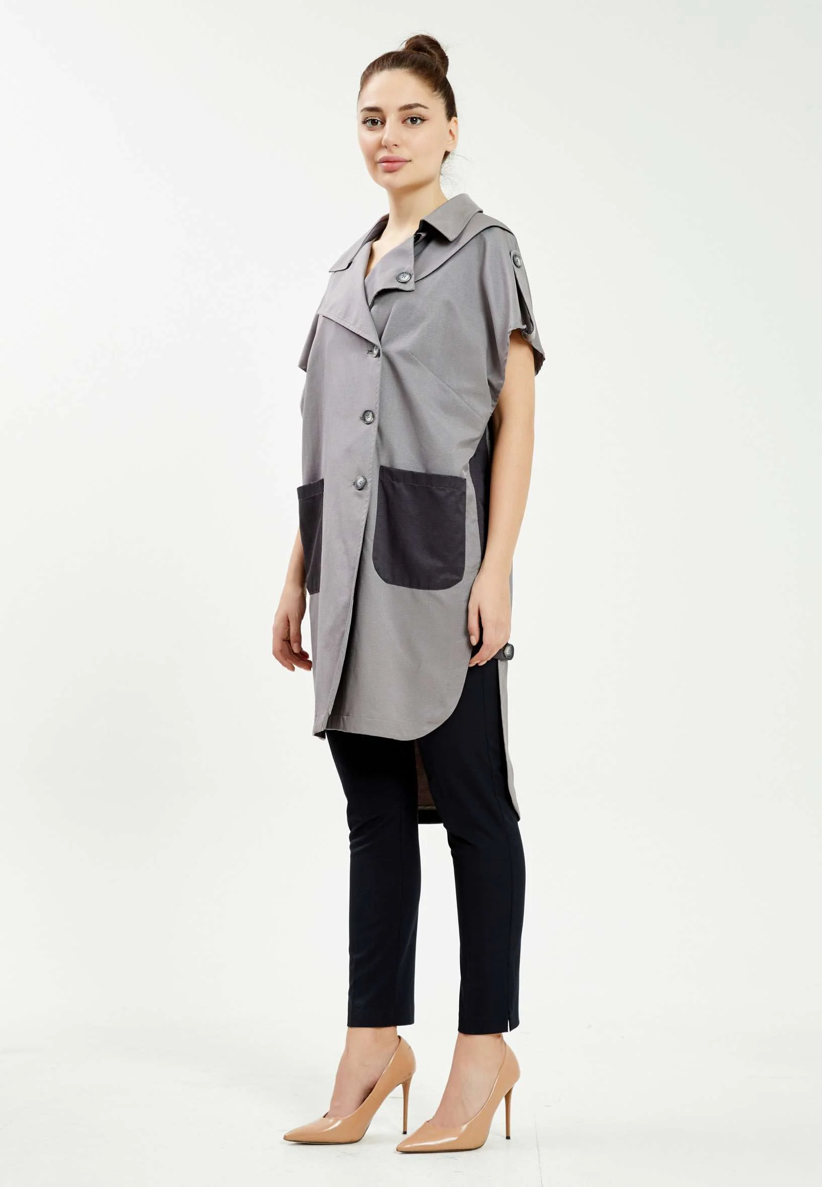 Short Sleeve Regular Trenchcoat mis79404 - Image 11