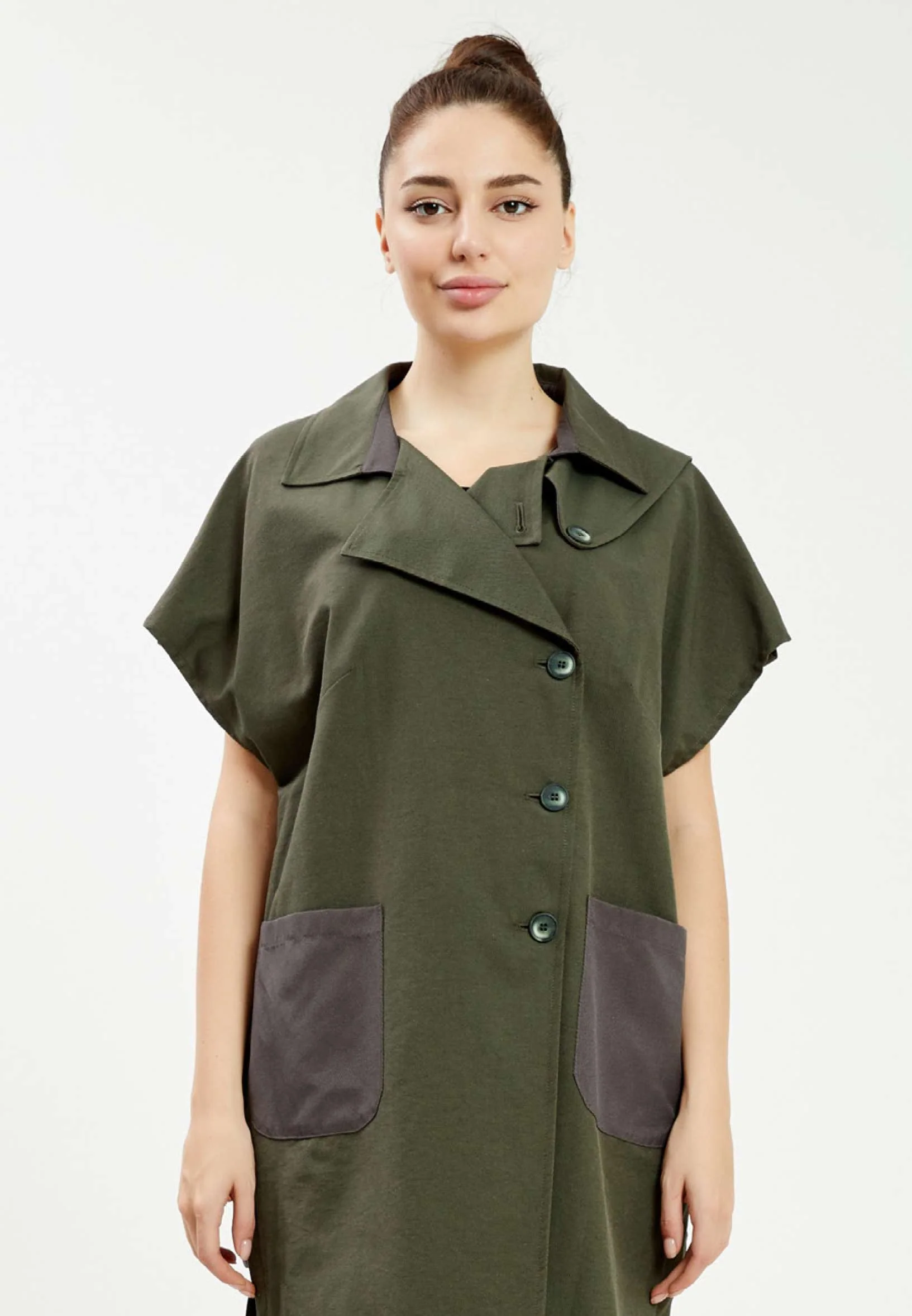 Short Sleeve Regular Trenchcoat mis79404 - Image 13