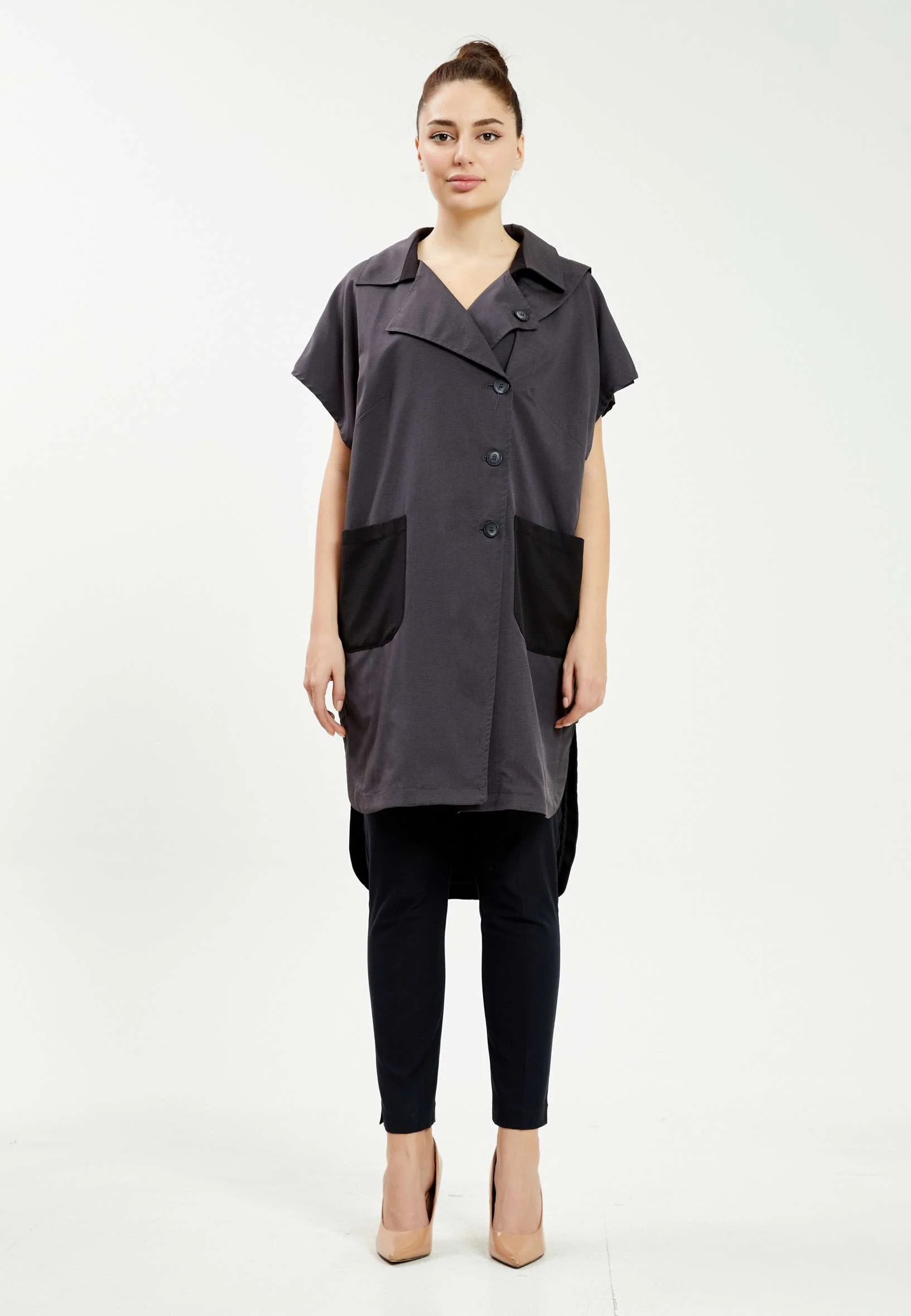 Short Sleeve Regular Trenchcoat mis79404 - Image 2