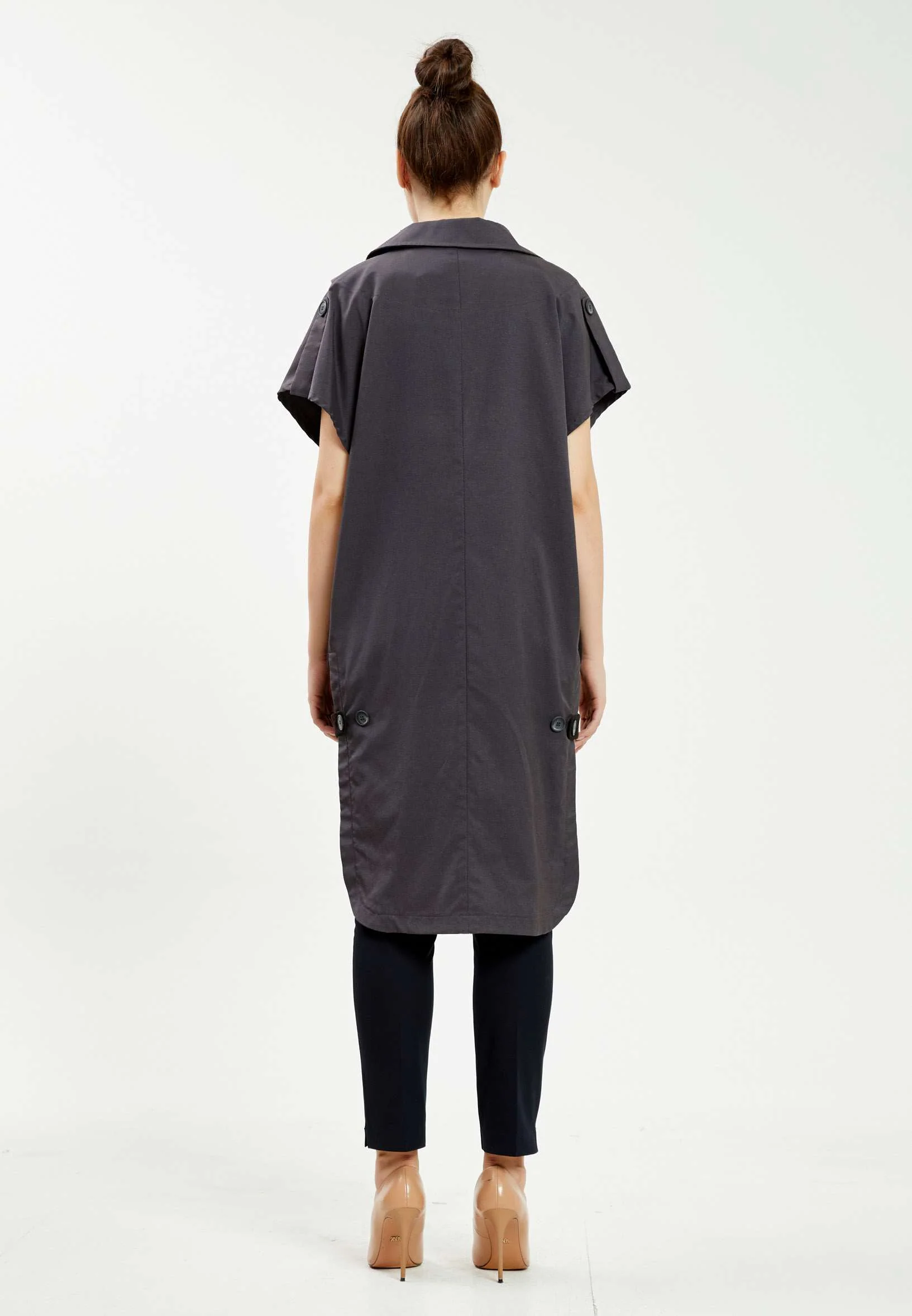 Short Sleeve Regular Trenchcoat mis79404 - Image 4