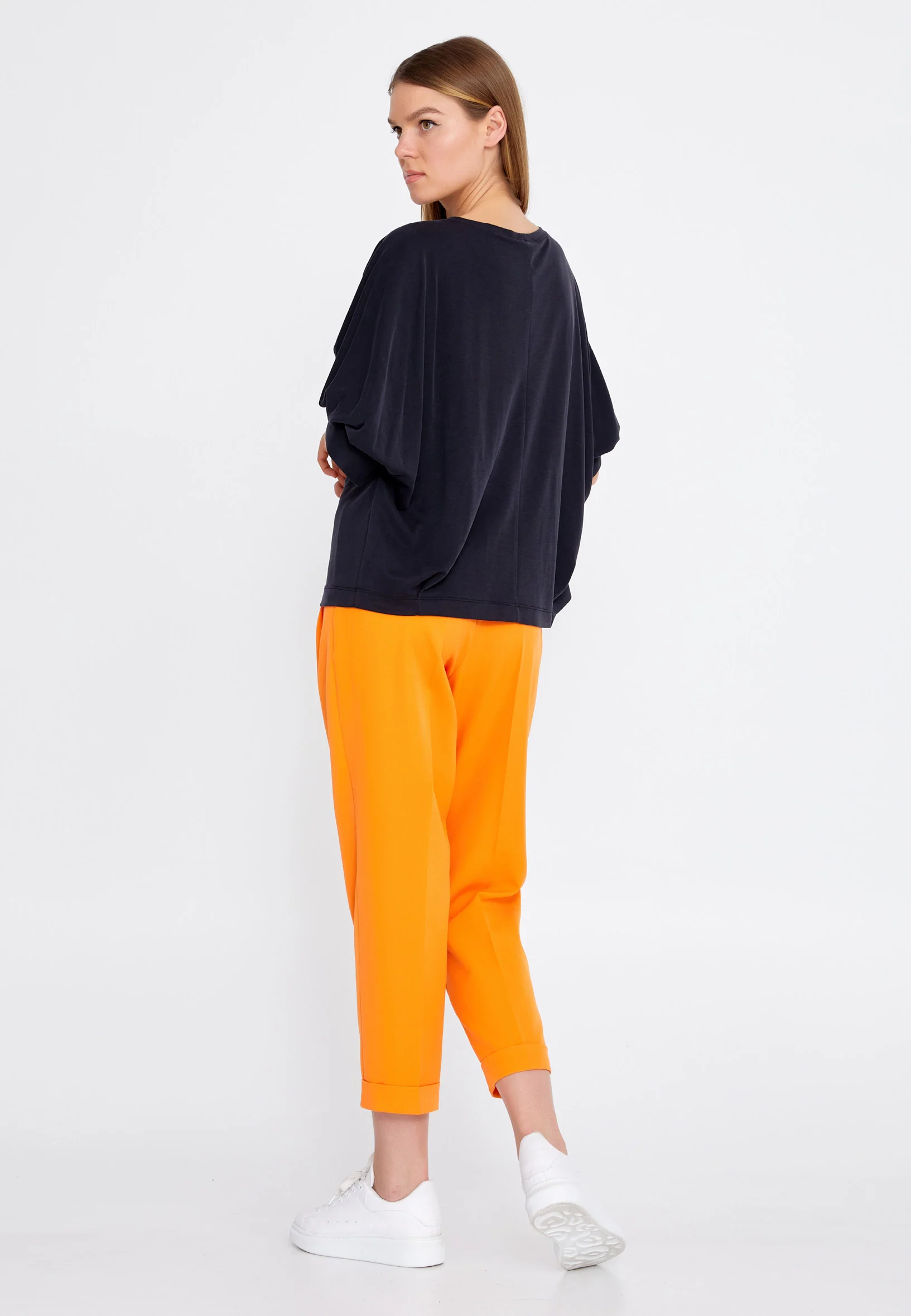 Short Sleeve Solid Color Regular Blouse kmy22s10924 - Image 4