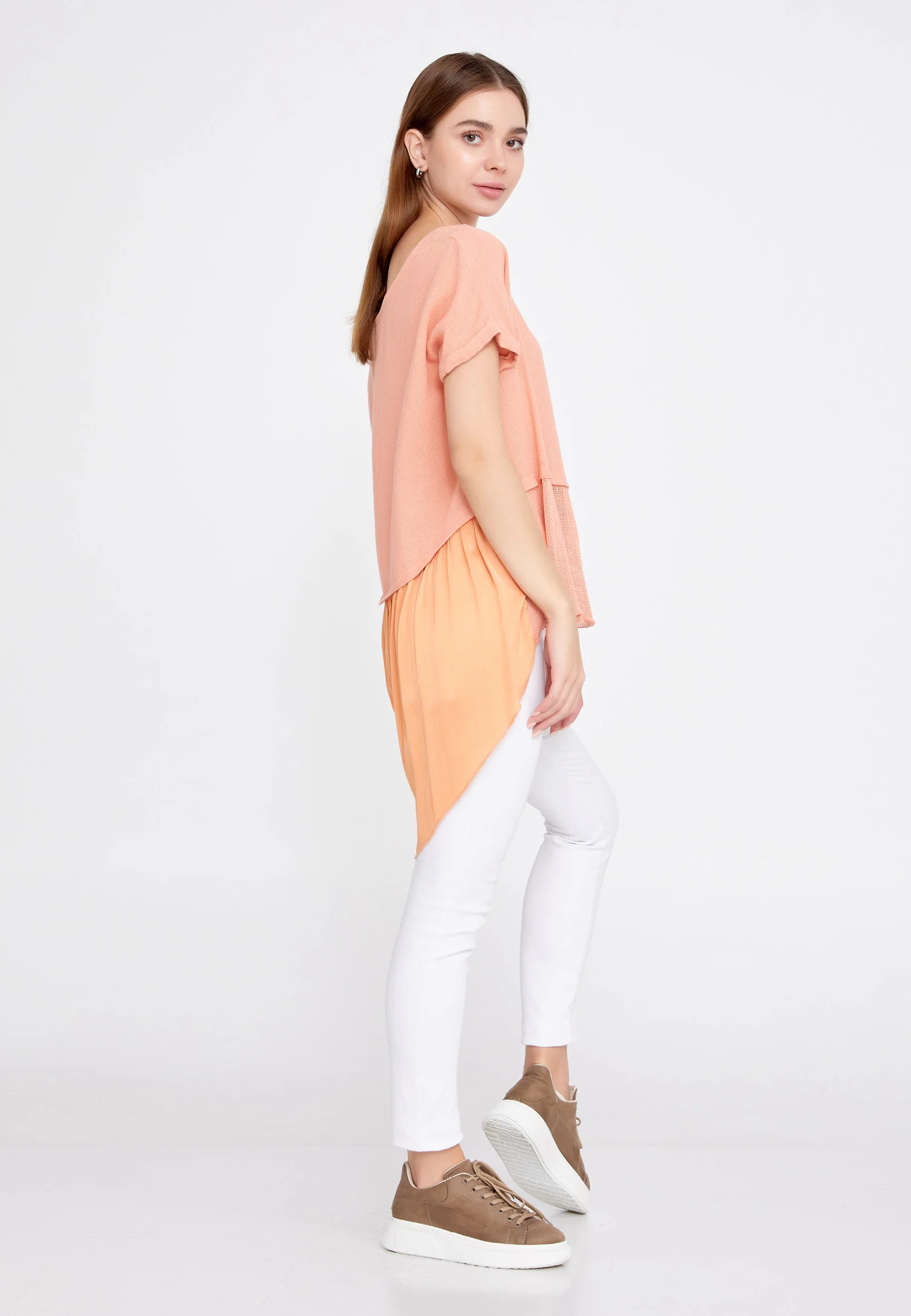 Short Sleeve Solid Color Regular Blouse lal2939ll - Image 3