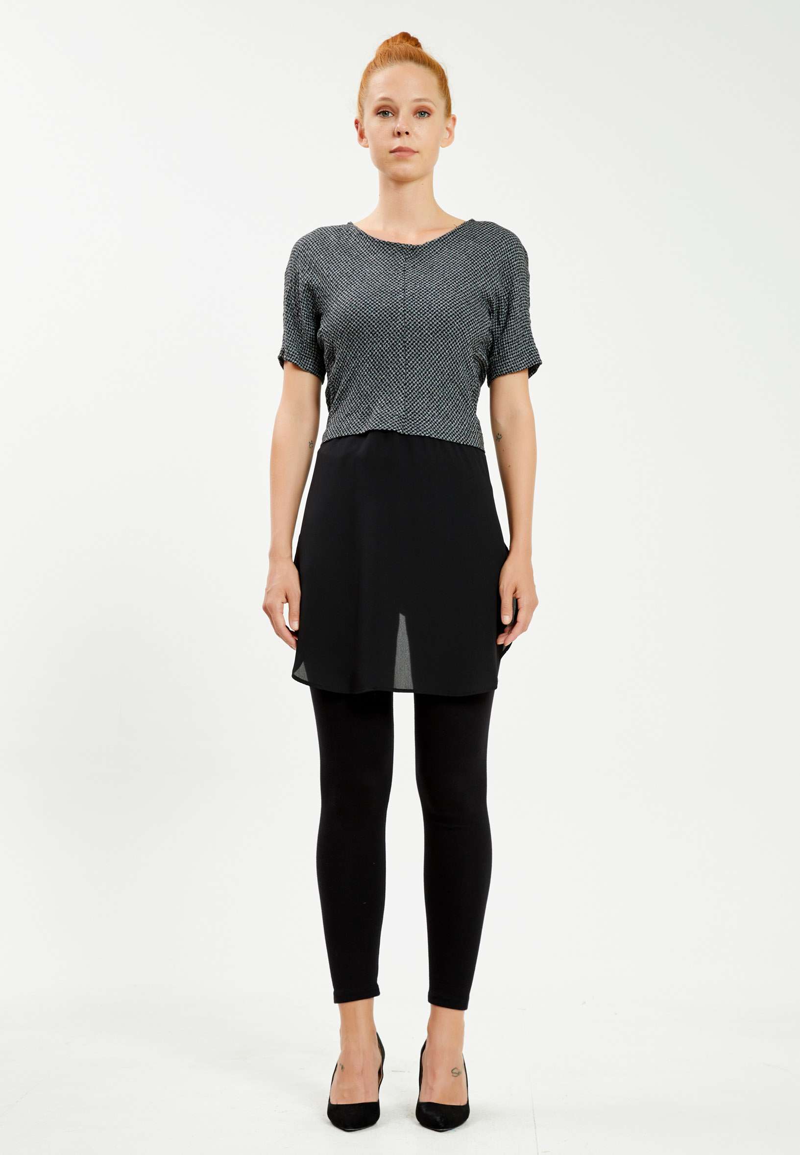 Short Sleeve Solid Color Regular Blouse mis29610 - Image 2