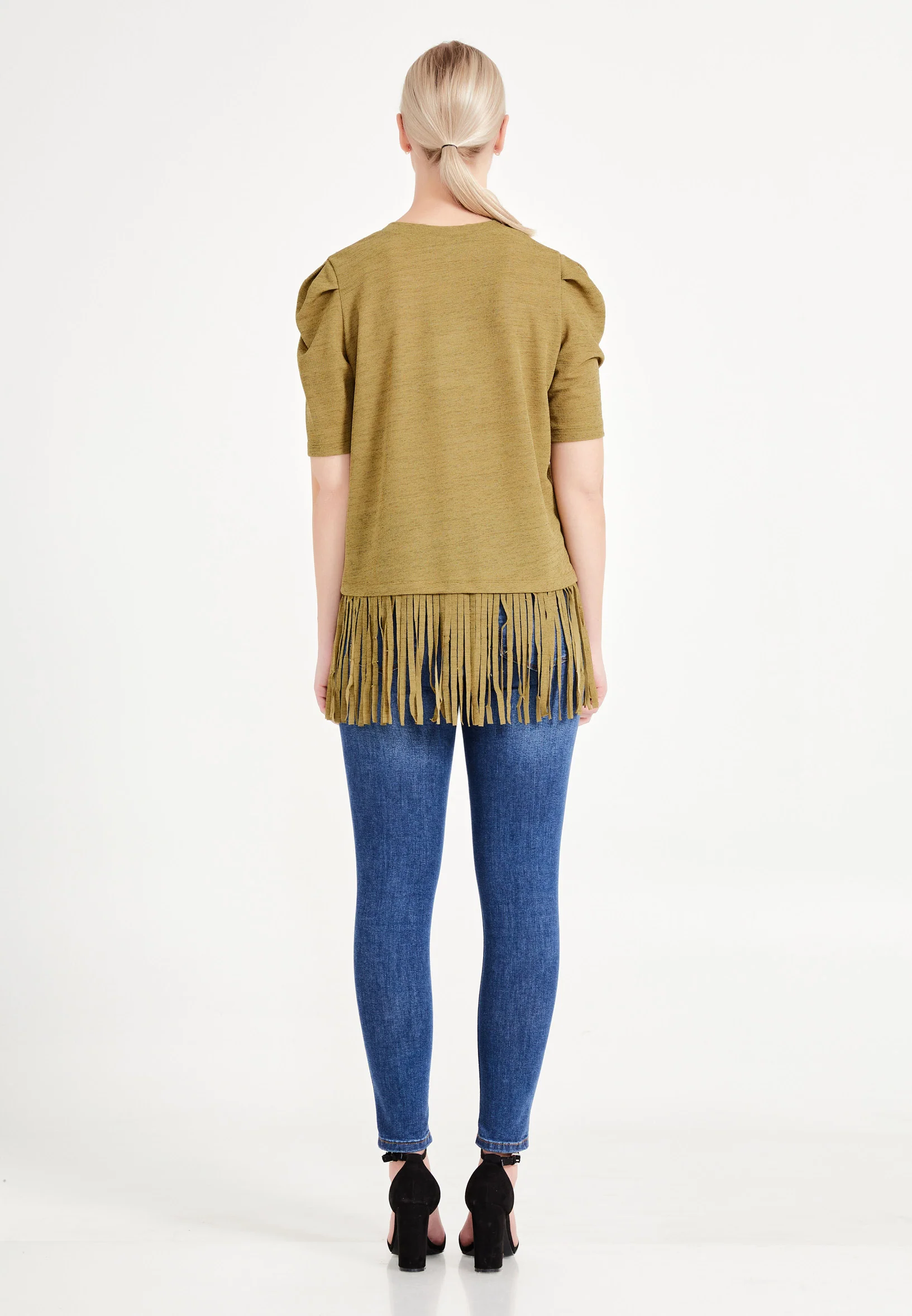 Short Sleeve Solid Color Regular T-shirt ber20y4129 - Image 11