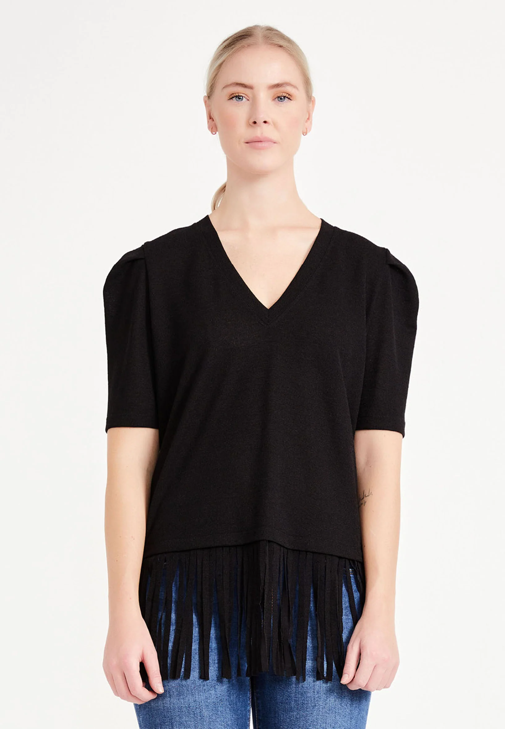Short Sleeve Solid Color Regular T-shirt ber20y4129 - Image 5
