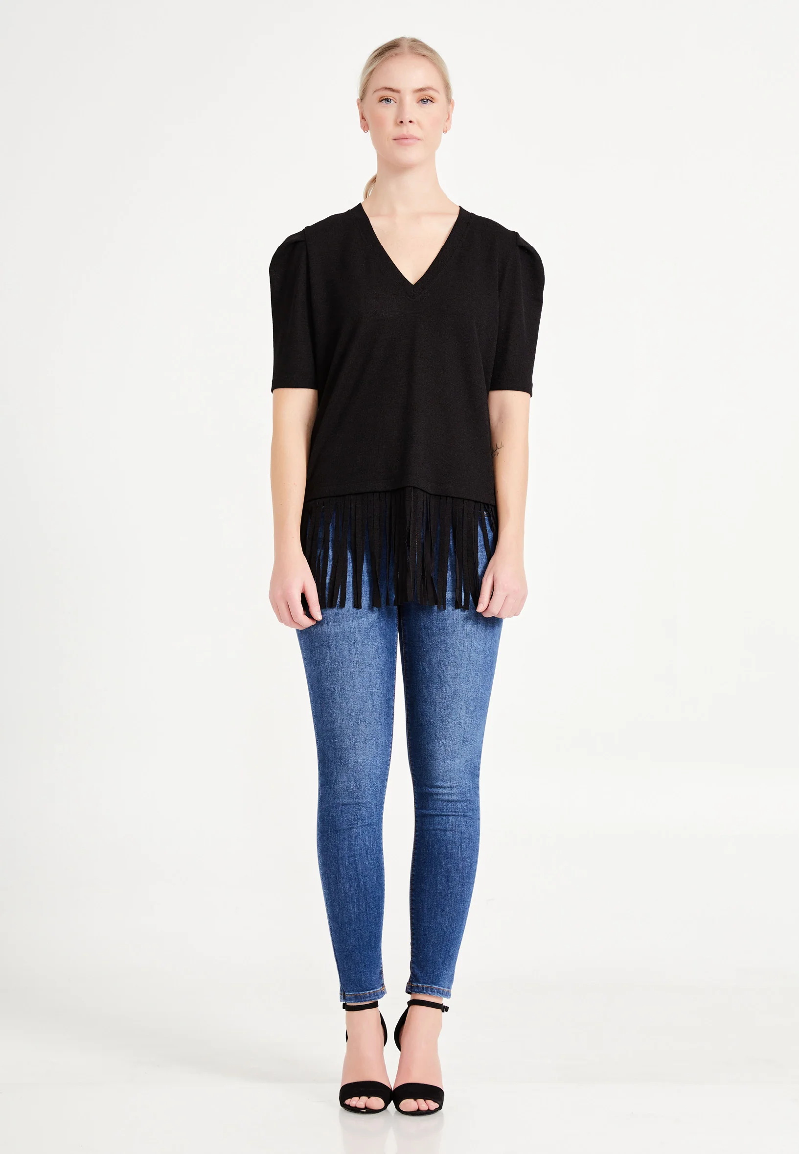 Short Sleeve Solid Color Regular T-shirt ber20y4129 - Image 6