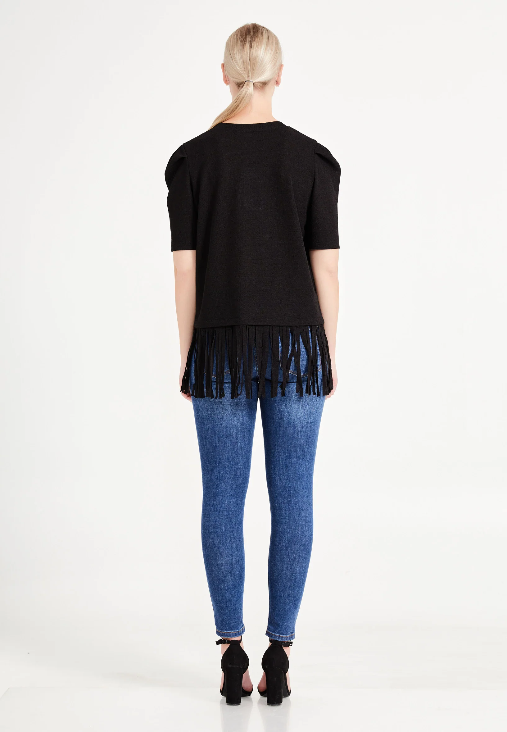 Short Sleeve Solid Color Regular T-shirt ber20y4129 - Image 7