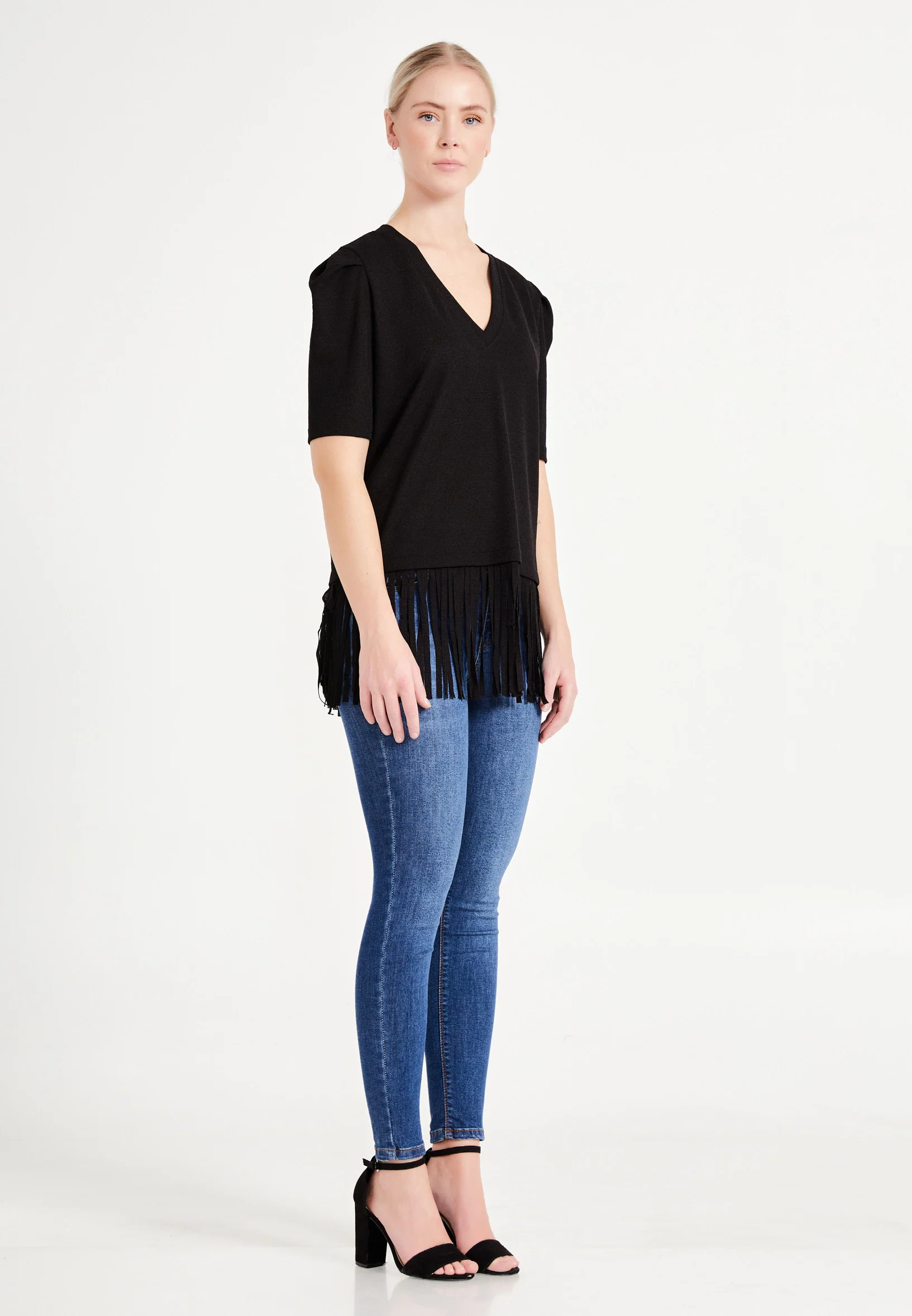 Short Sleeve Solid Color Regular T-shirt ber20y4129 - Image 8