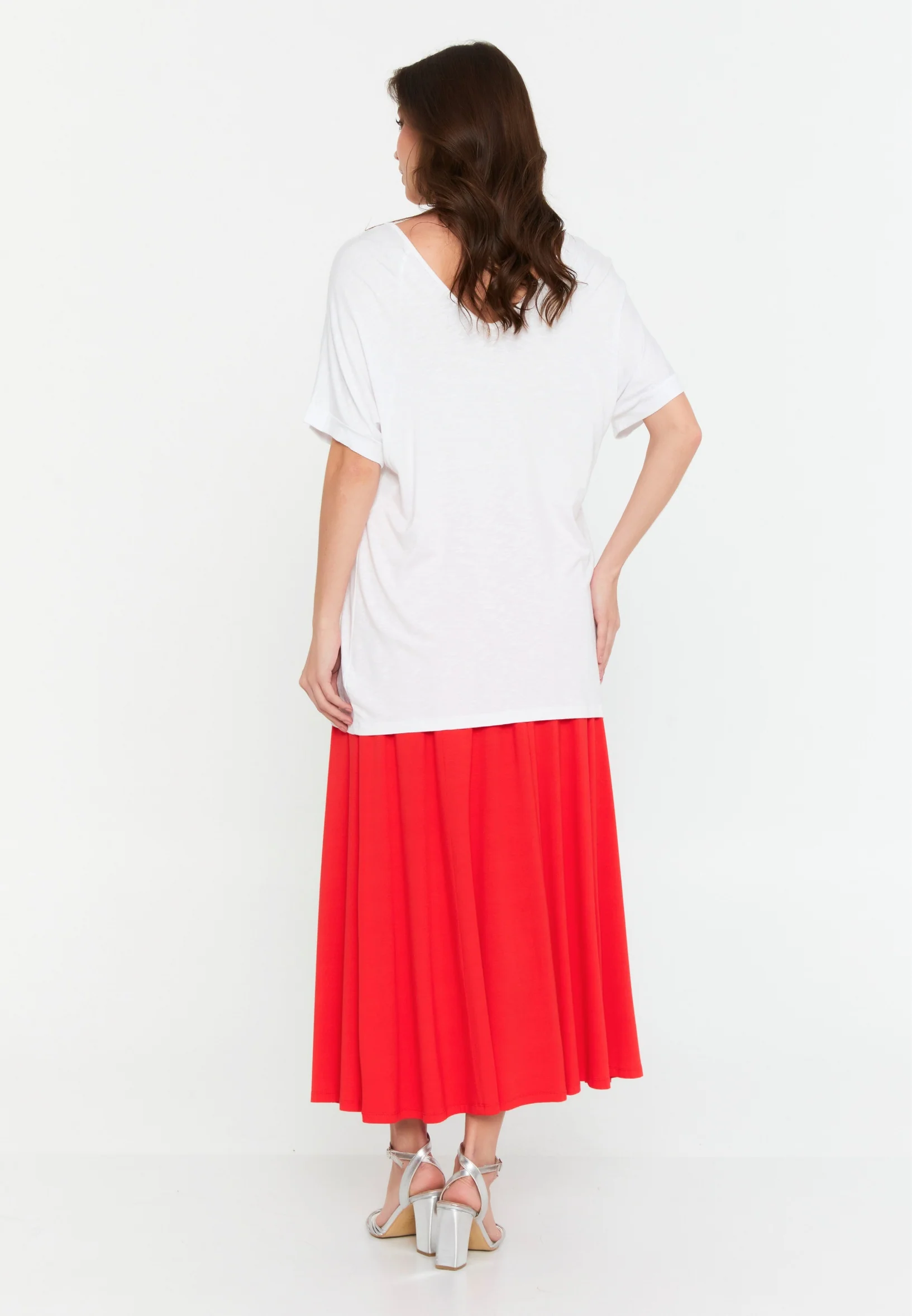 Short Sleeve Solid Color Regular T-shirt faiu36017 - Image 3