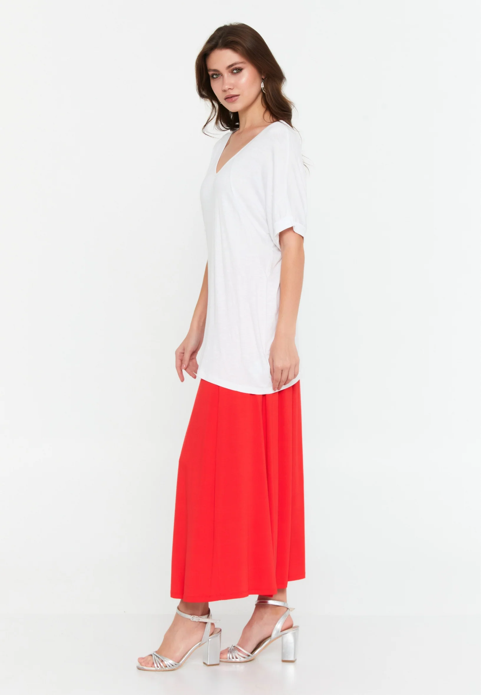 Short Sleeve Solid Color Regular T-shirt faiu36017 - Image 4