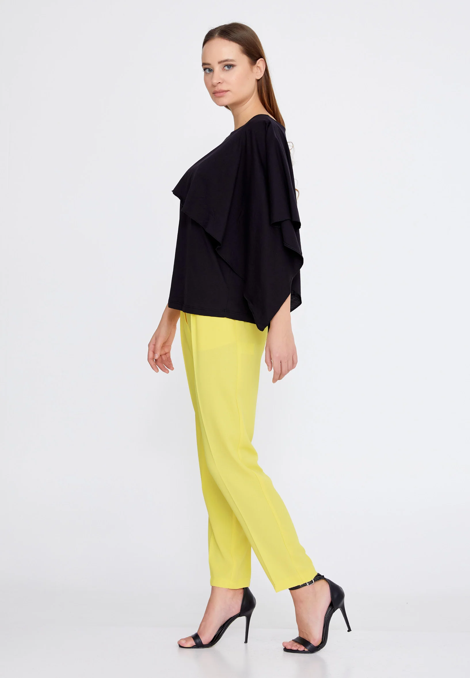 Short Sleeve Solid Color Regular T-shirt kmy22s10954 - Image 3