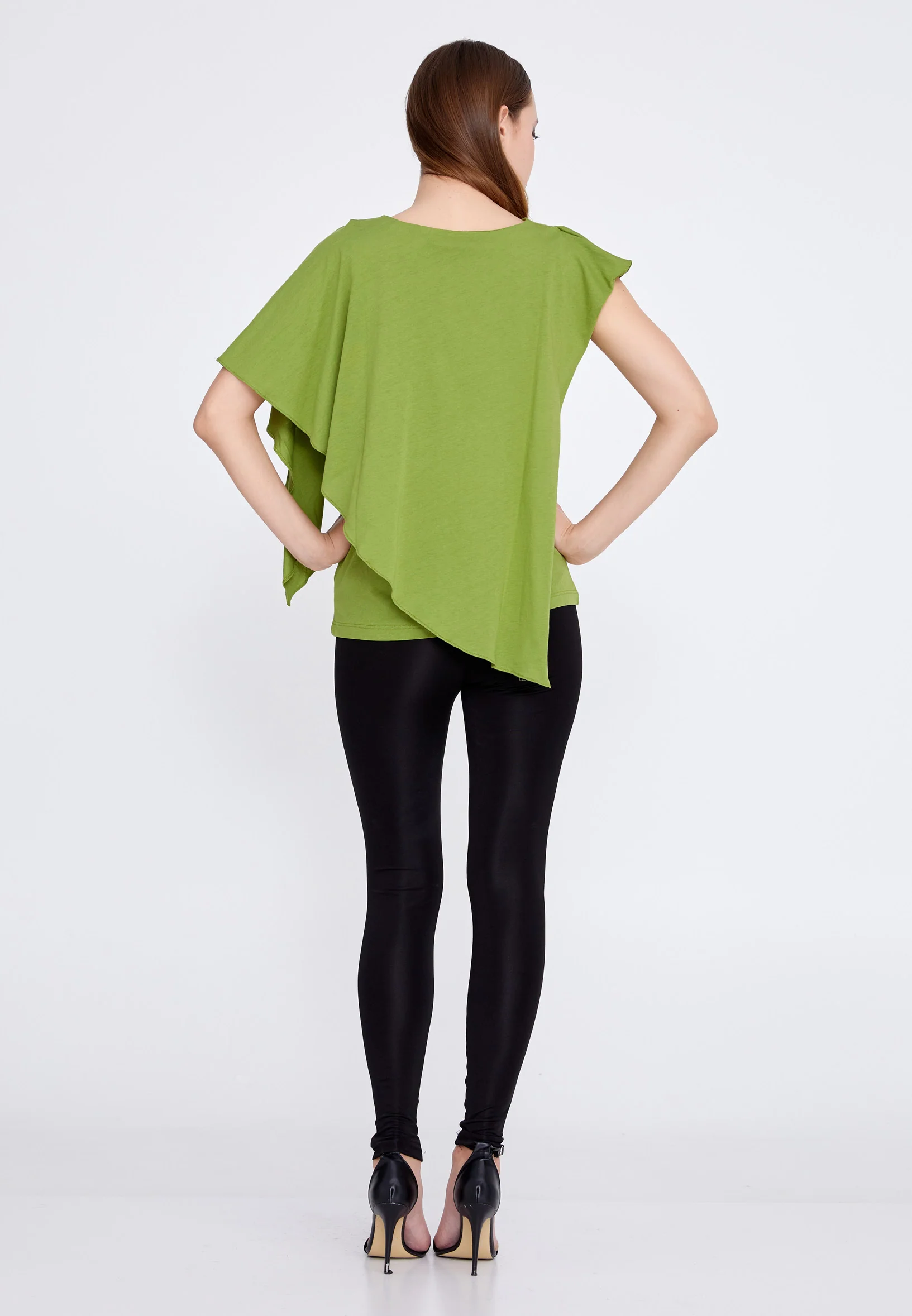 Short Sleeve Solid Color Regular T-shirt kmy22s10954 - Image 6