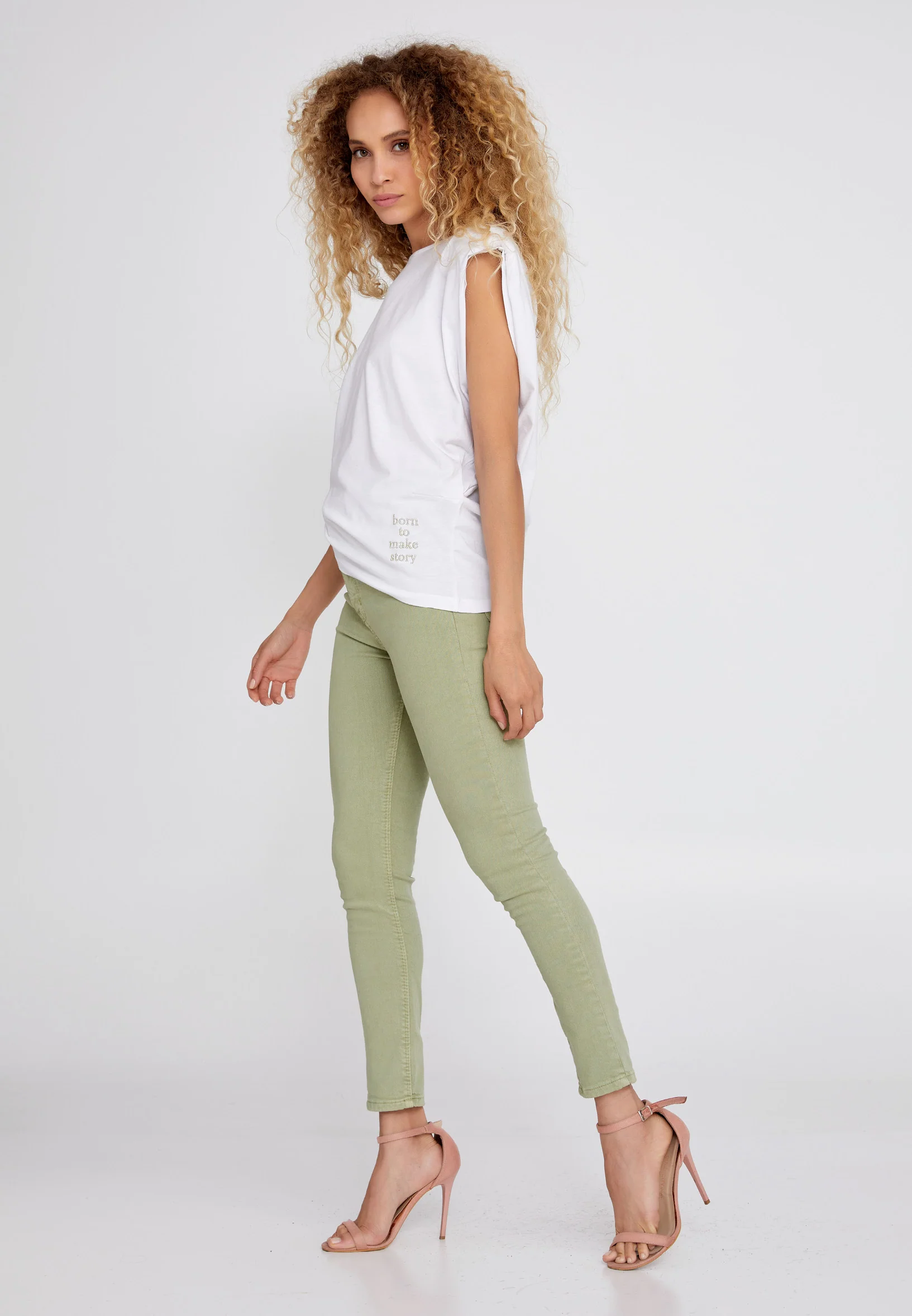 Short Sleeve Solid Color Regular T-shirt kmy22s10960 - Image 12