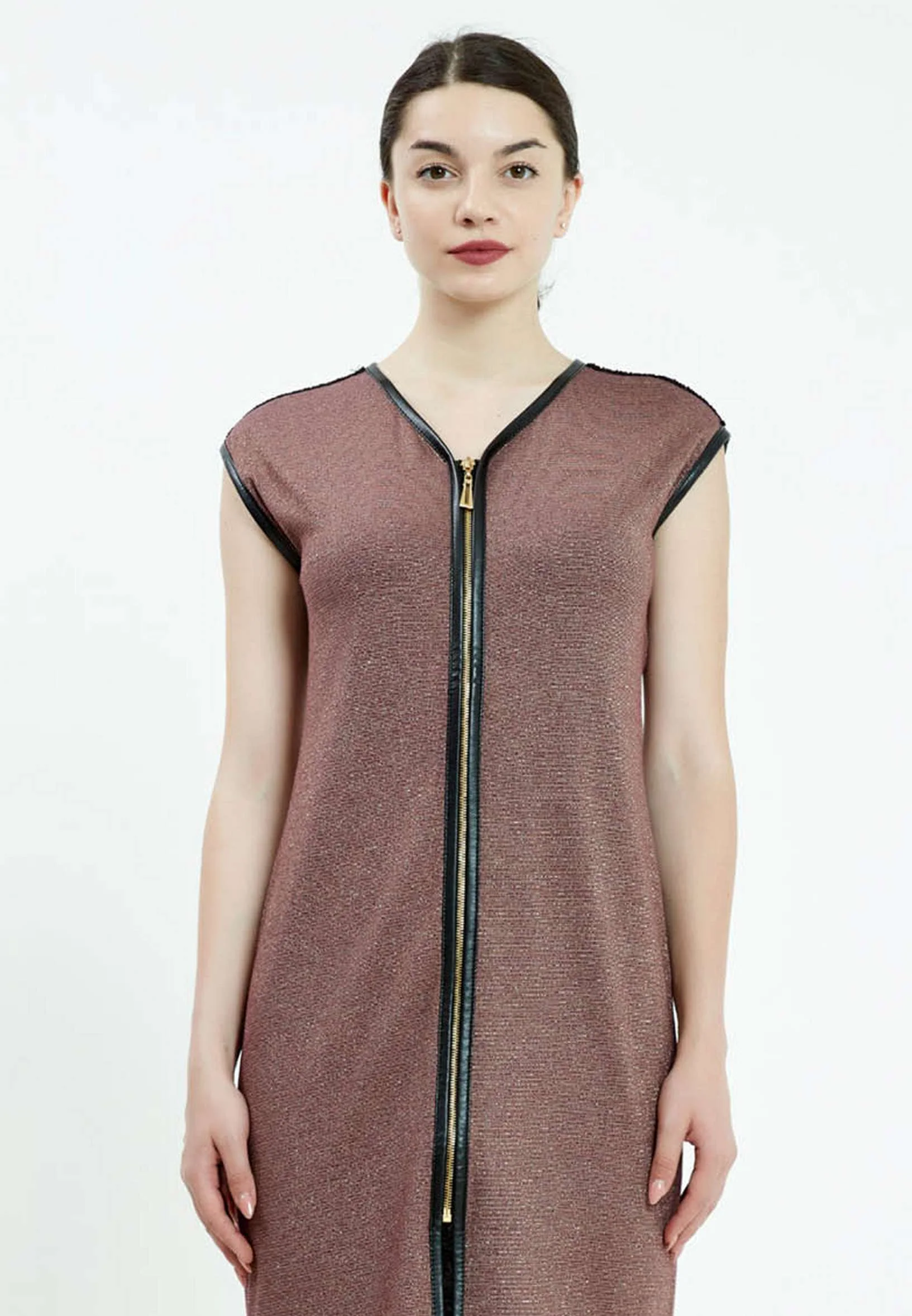 Short Sleeve Solid Color Regular Tunic ser22328