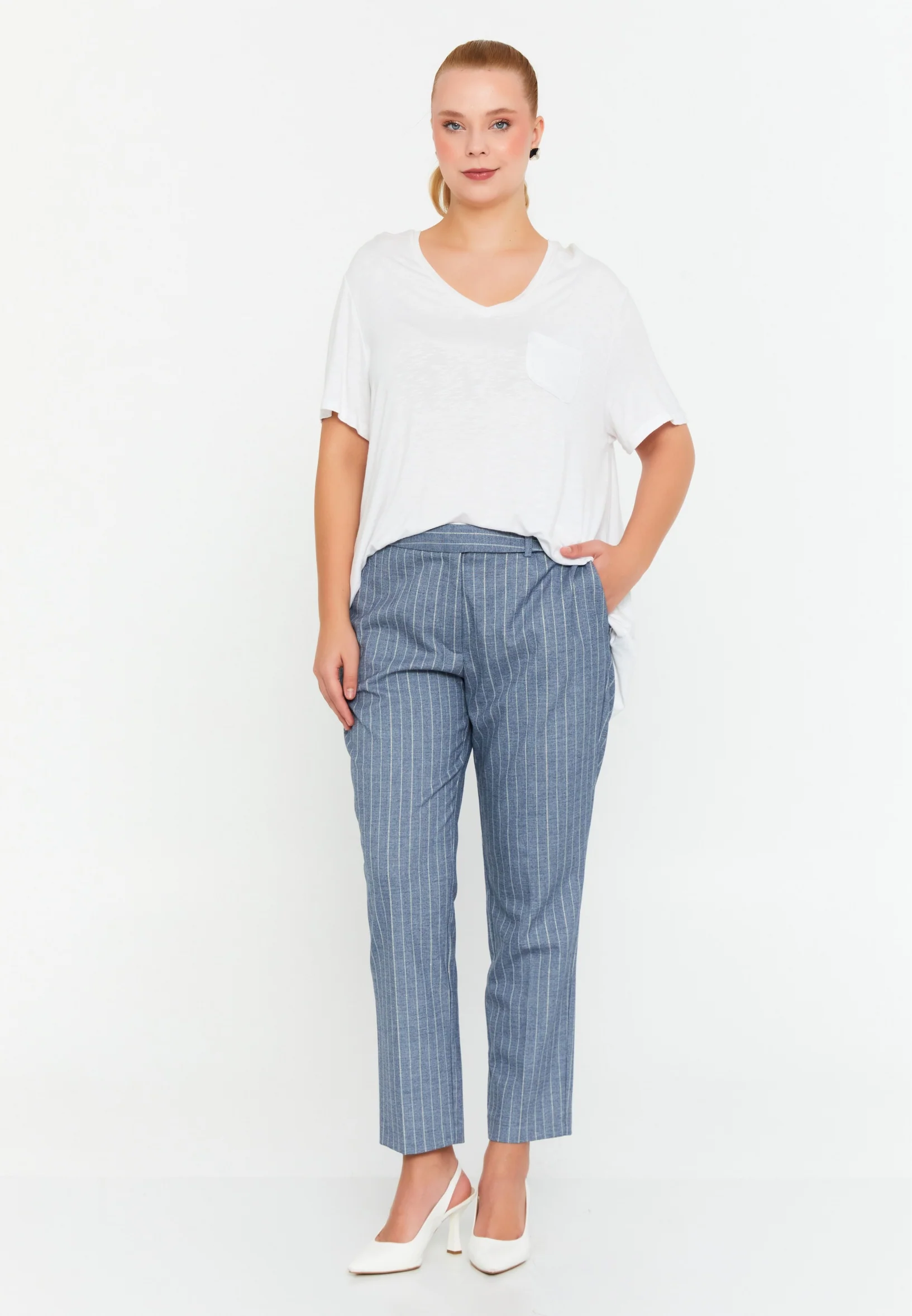 Skinny Fit Plus Size Pants l2l2p27-b - Image 2