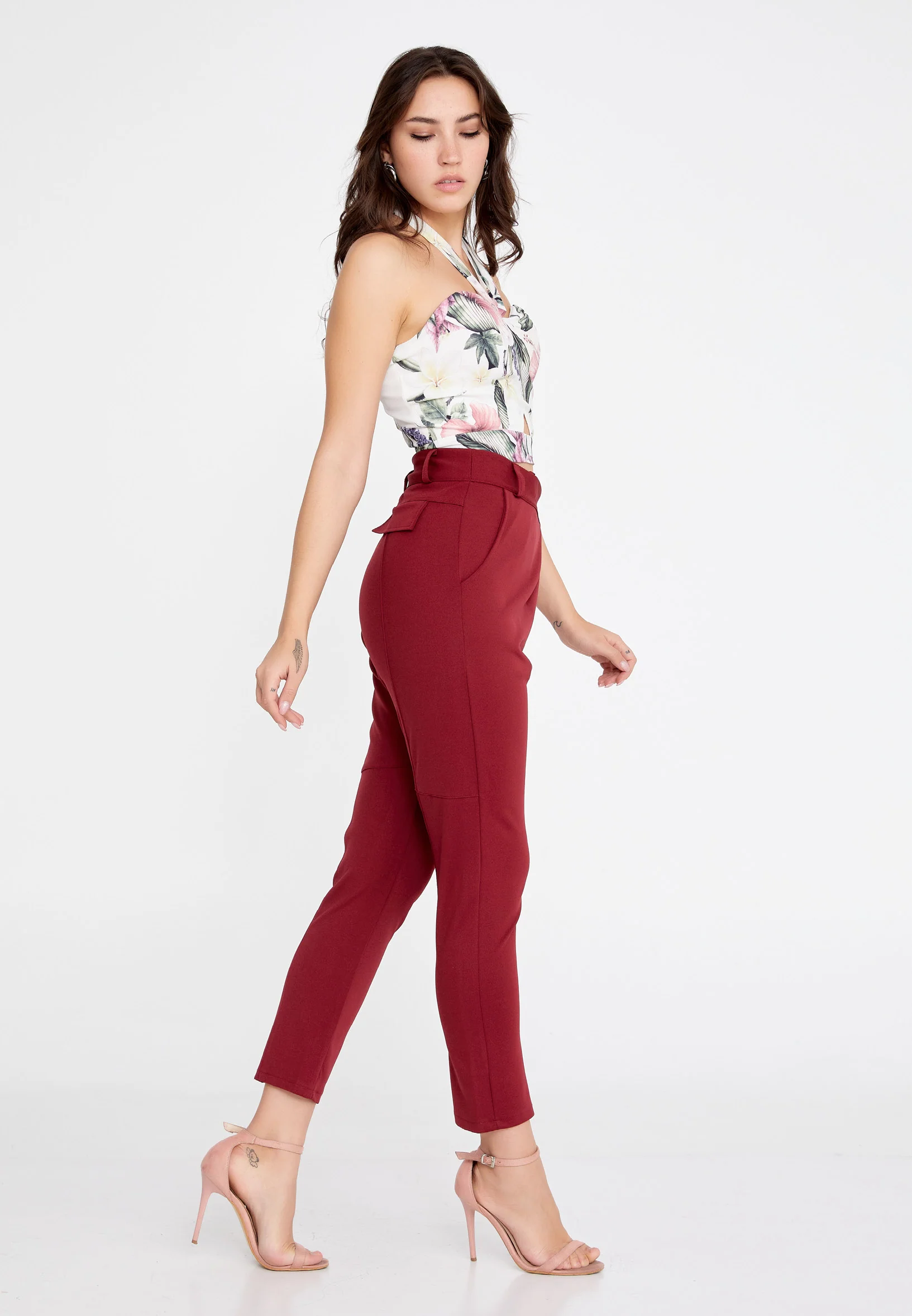 Skinny Fit Regular Pants clf15979 - Image 12