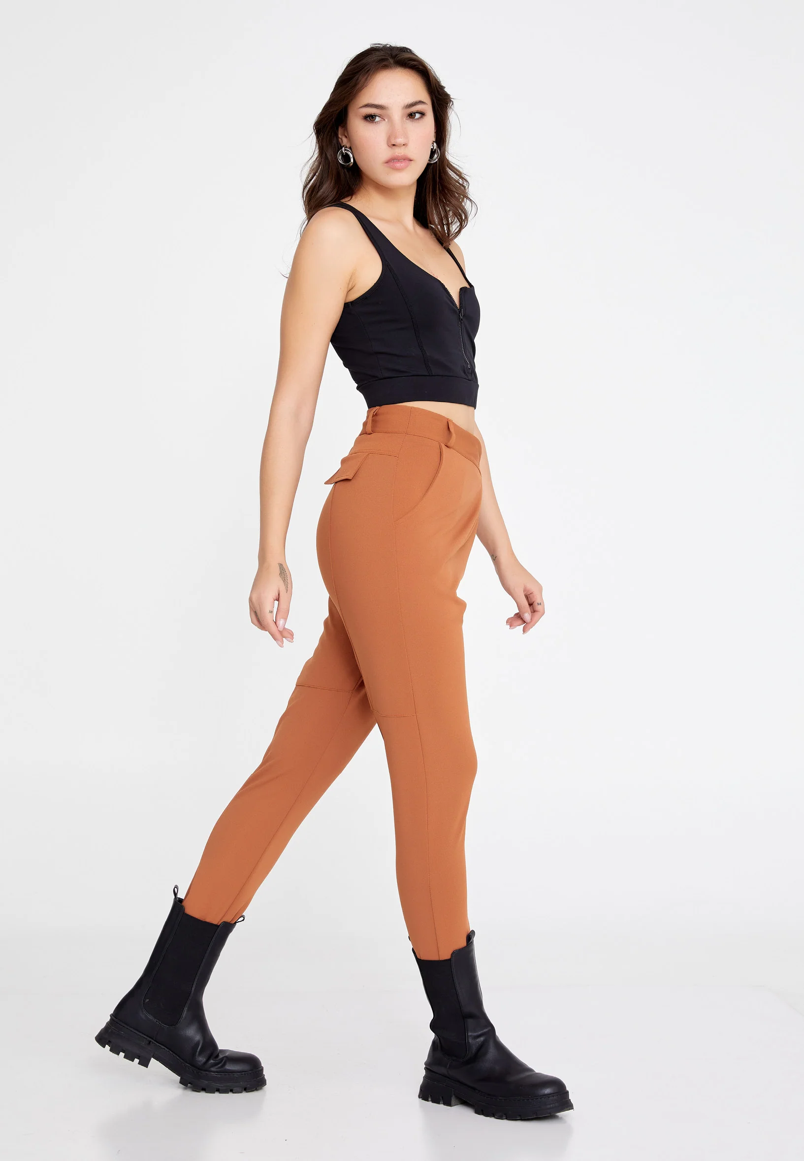 Skinny Fit Regular Pants clf15979 - Image 16