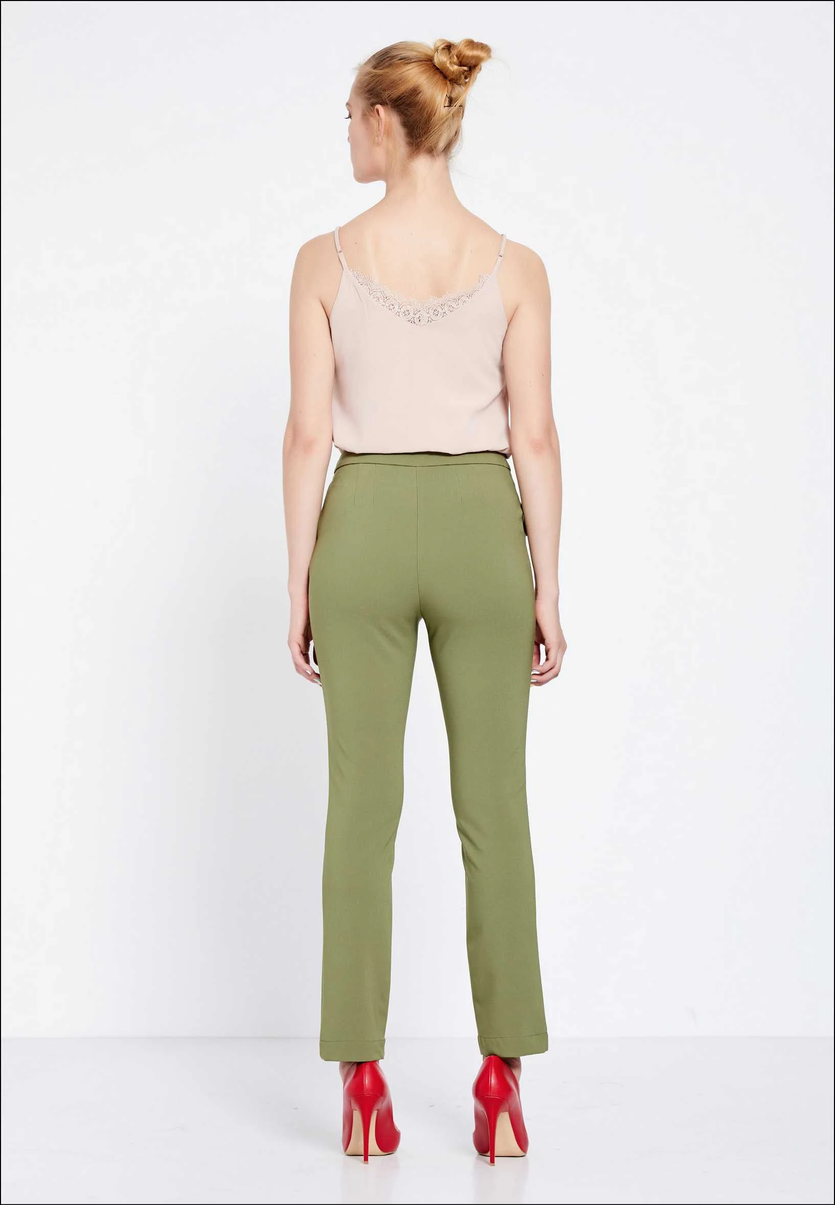 Skinny Fit Regular Pants huk5141 - Image 3