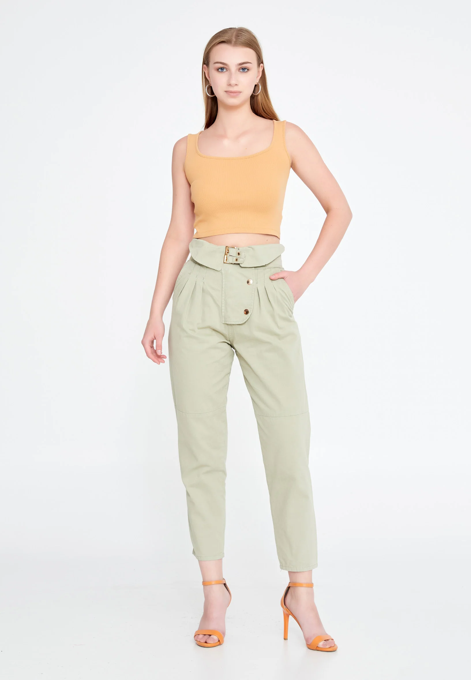 Skinny Fit Regular Pants huk5228 - Image 6