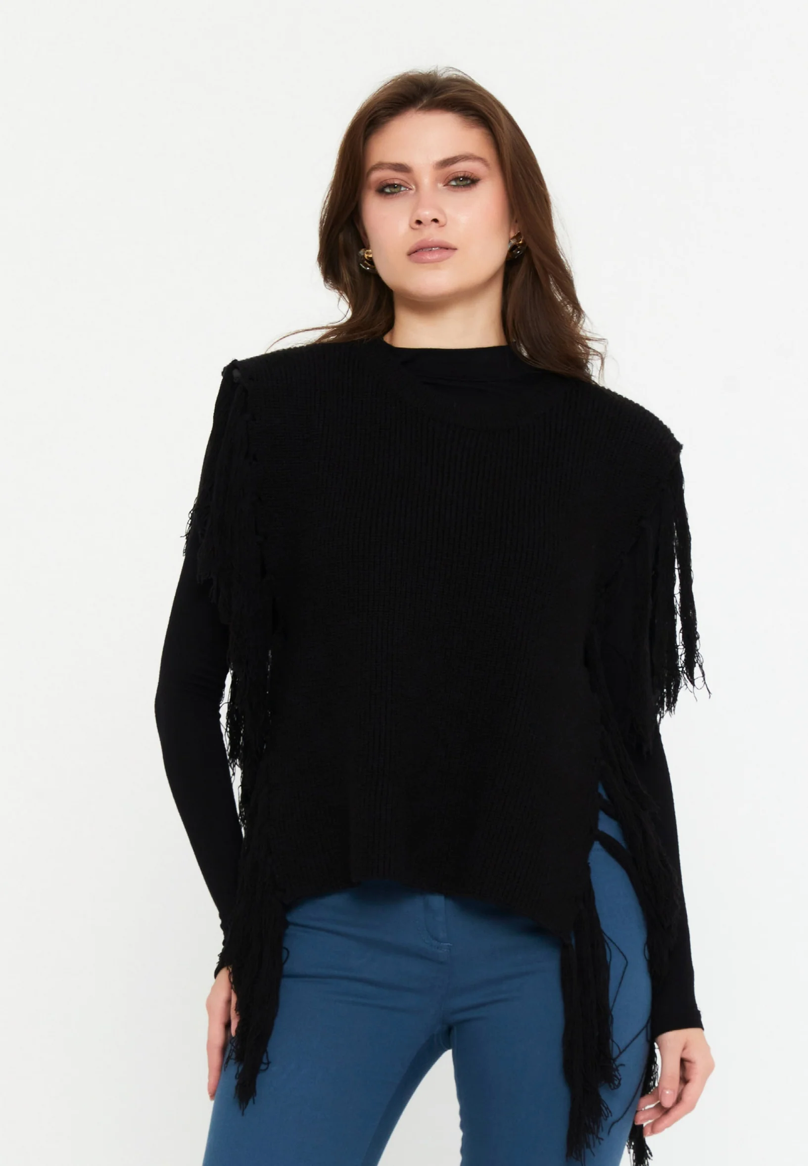Sleeveless Cotton Solid Color Regular Sweater shu23sk15010 - Image 5