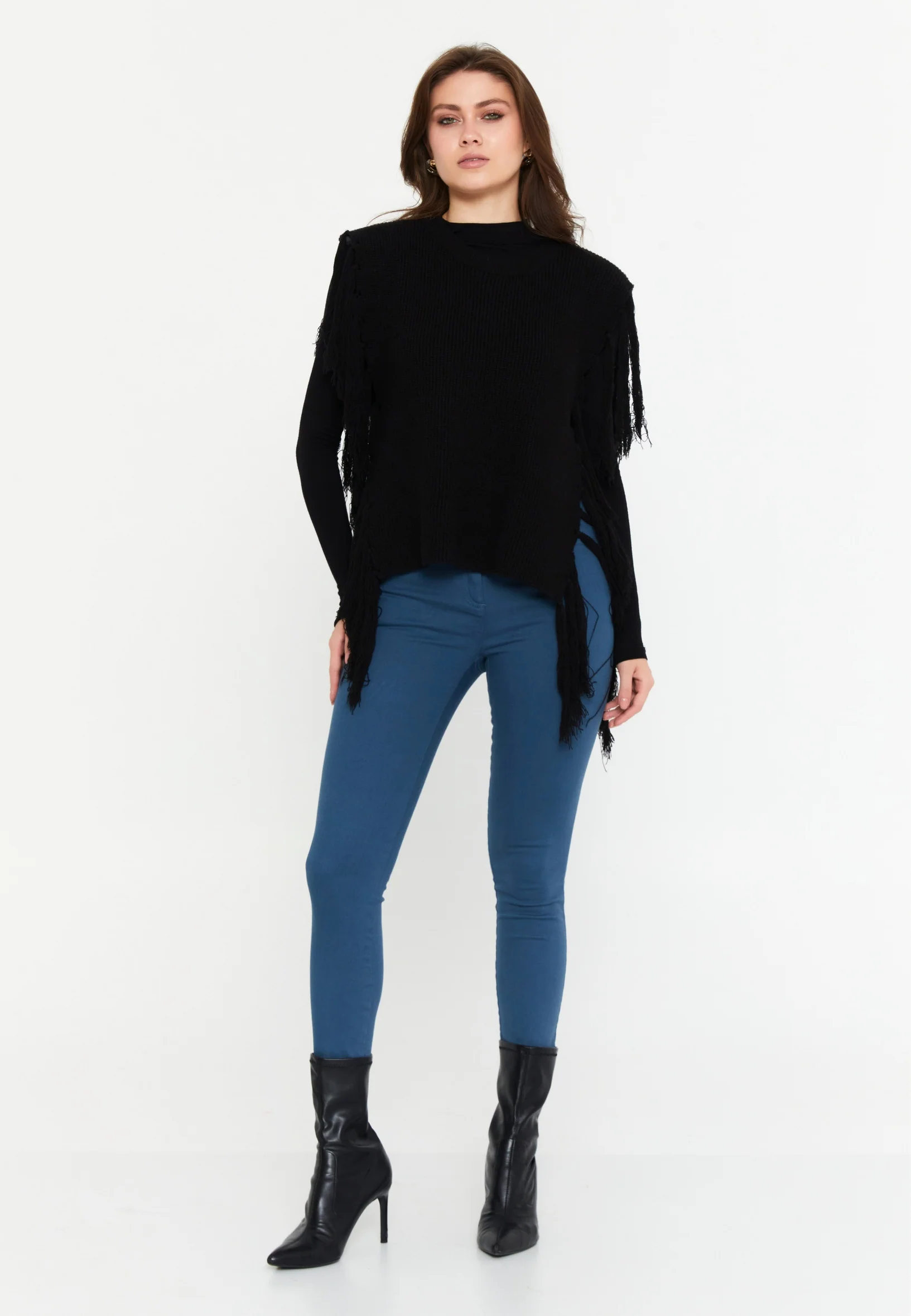 Sleeveless Cotton Solid Color Regular Sweater shu23sk15010 - Image 6