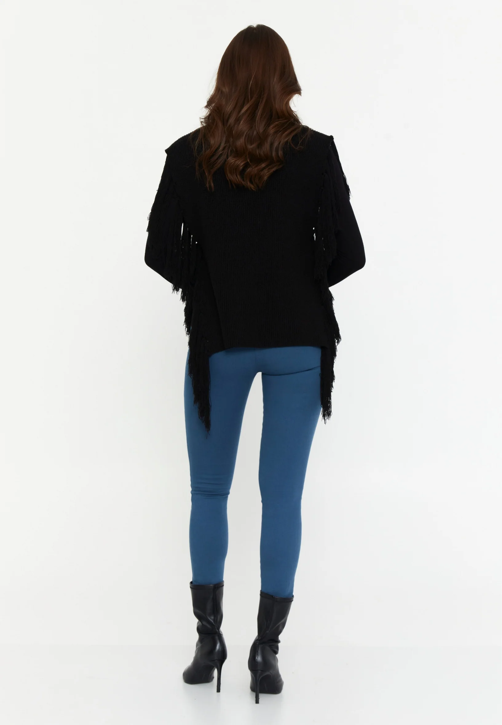 Sleeveless Cotton Solid Color Regular Sweater shu23sk15010 - Image 7