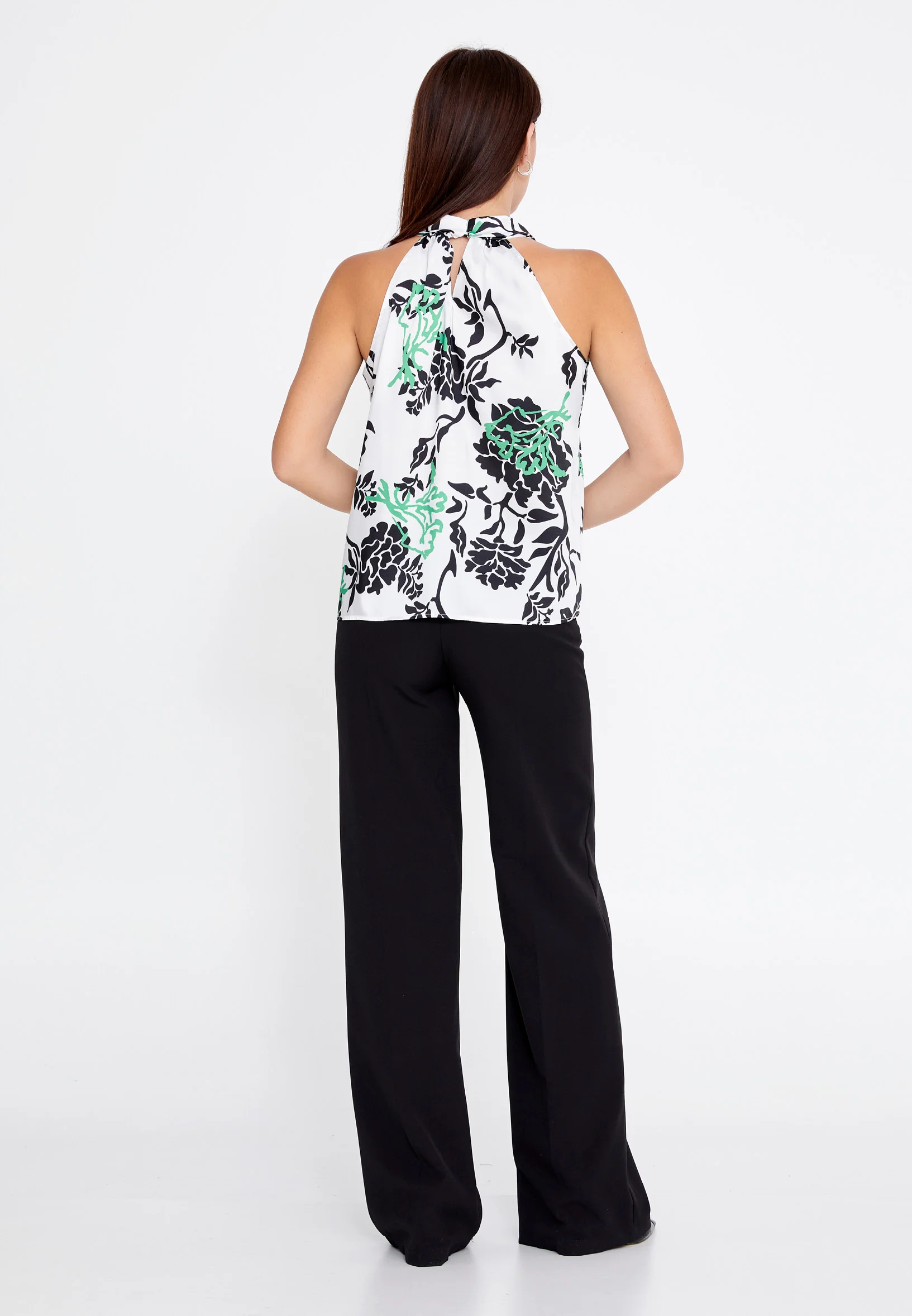 Sleeveless Floral Regular Blouse ber23y4115 - Image 8
