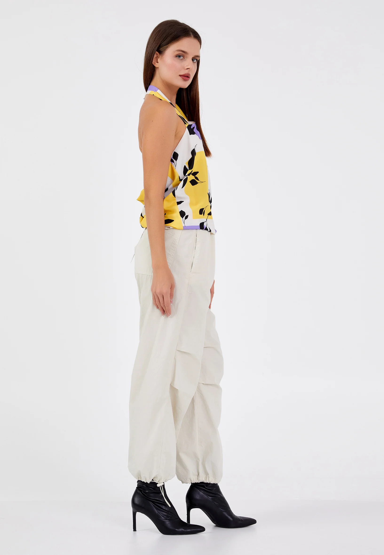 Sleeveless Floral Regular Blouse ber23y4128 - Image 3