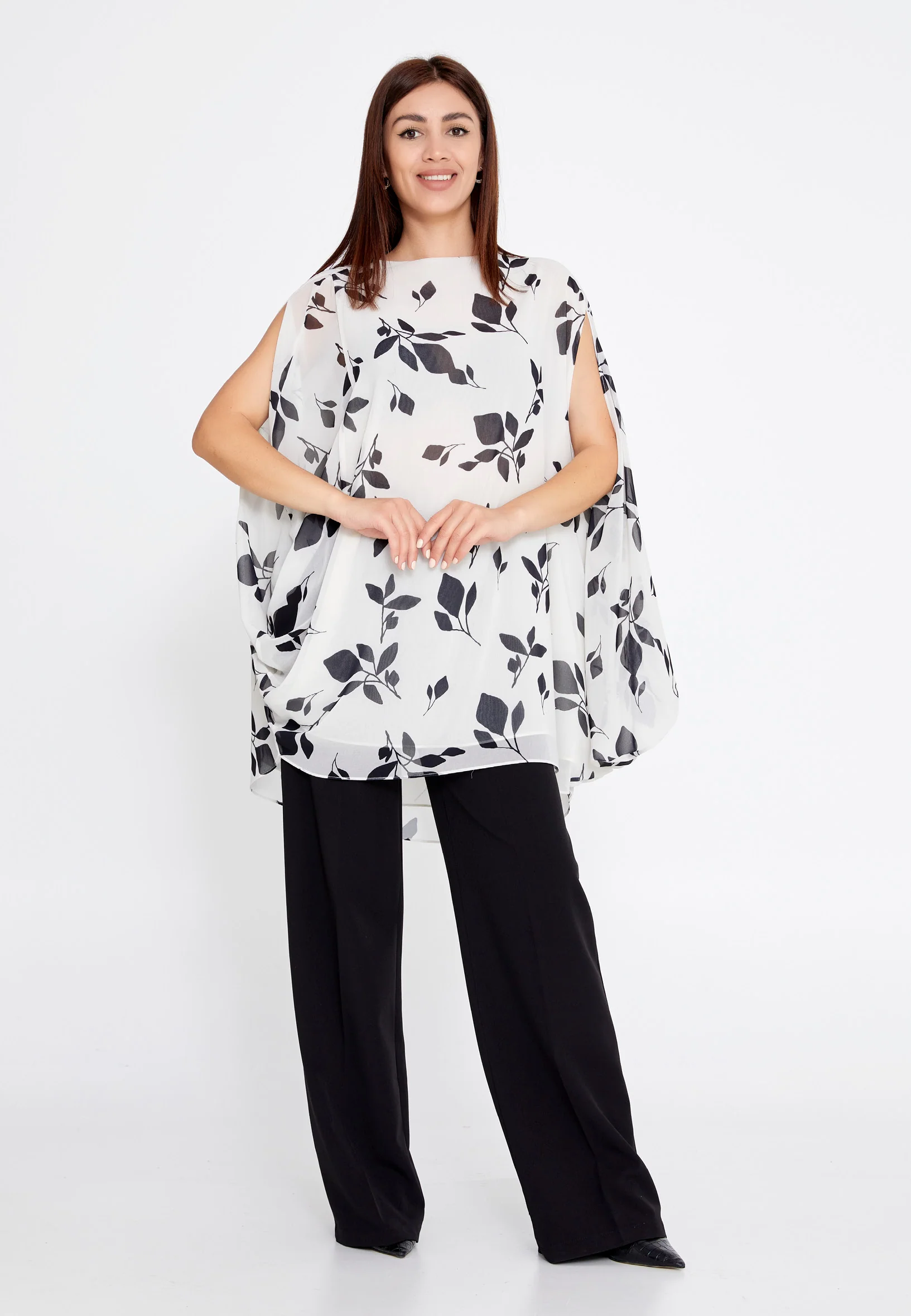 Sleeveless Floral Regular Tunic ber23y6106 - Image 2