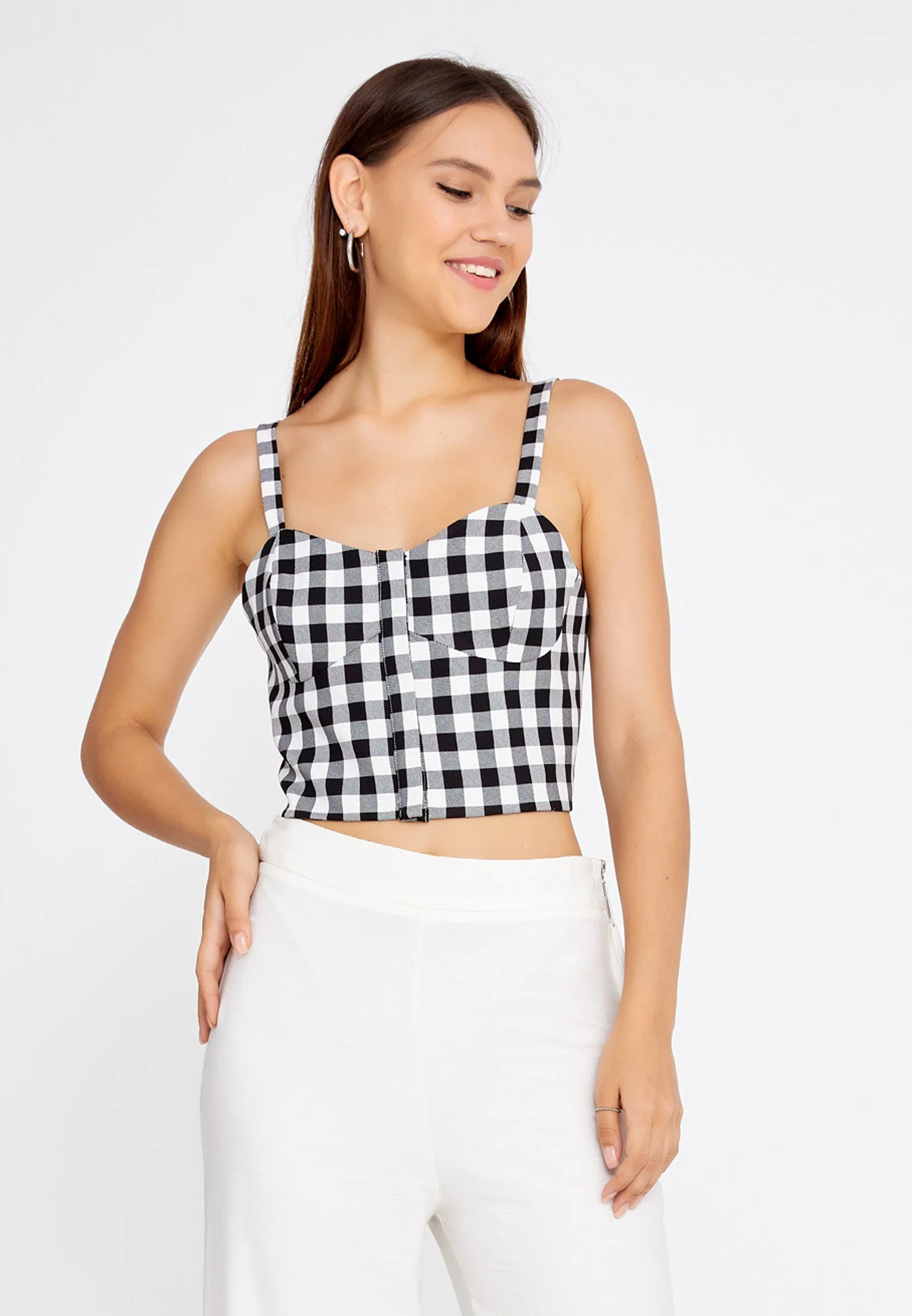 Sleeveless Geometric Regular Blouse ber20y4120
