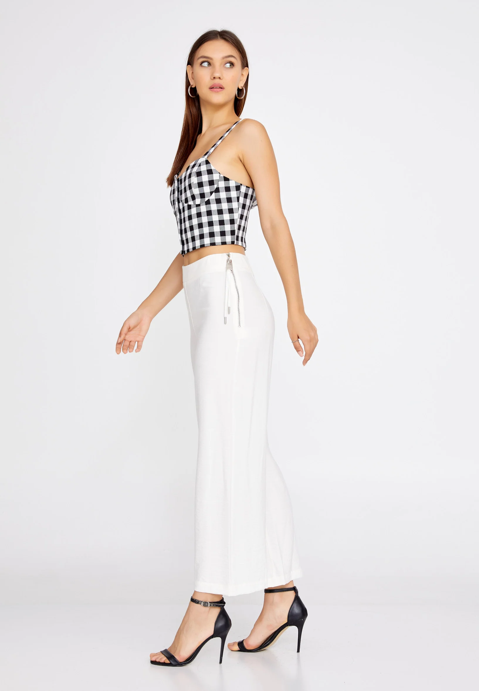 Sleeveless Geometric Regular Blouse ber20y4120 - Image 4
